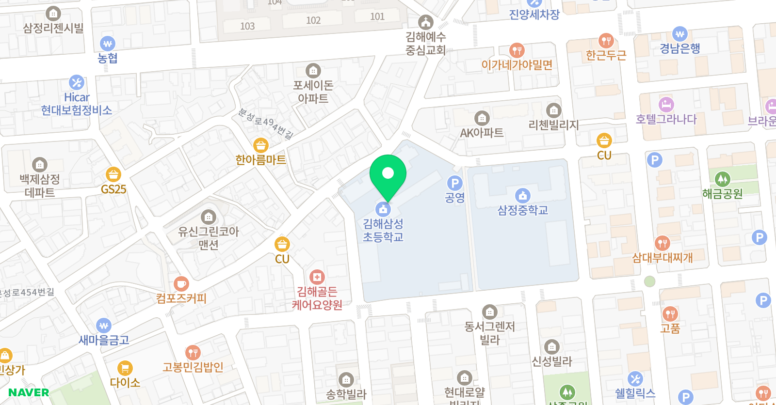 김해삼성 야구클럽 위치