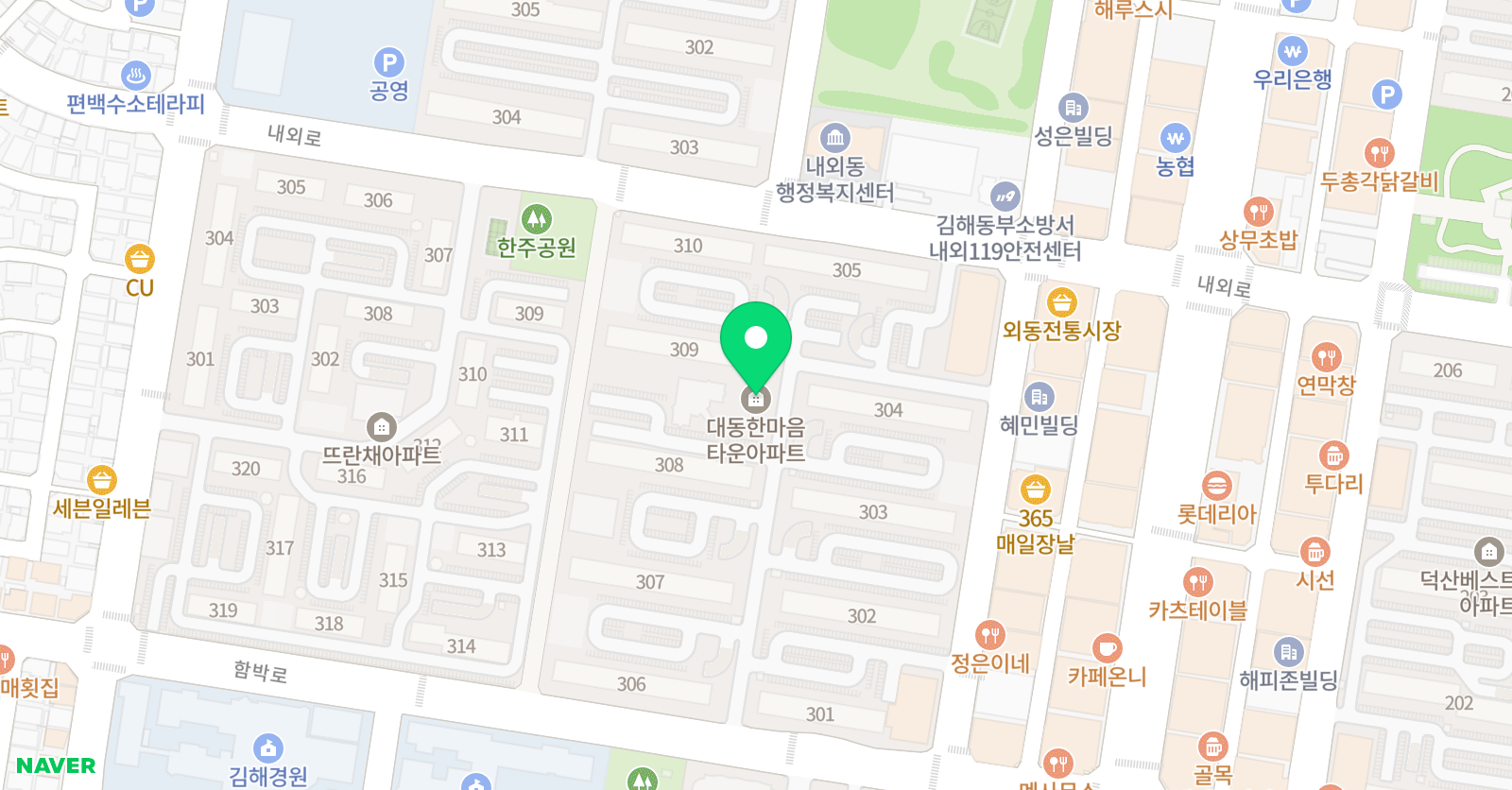 웅진씽크빅 스마트올클래스 외동대동 공부방 위치