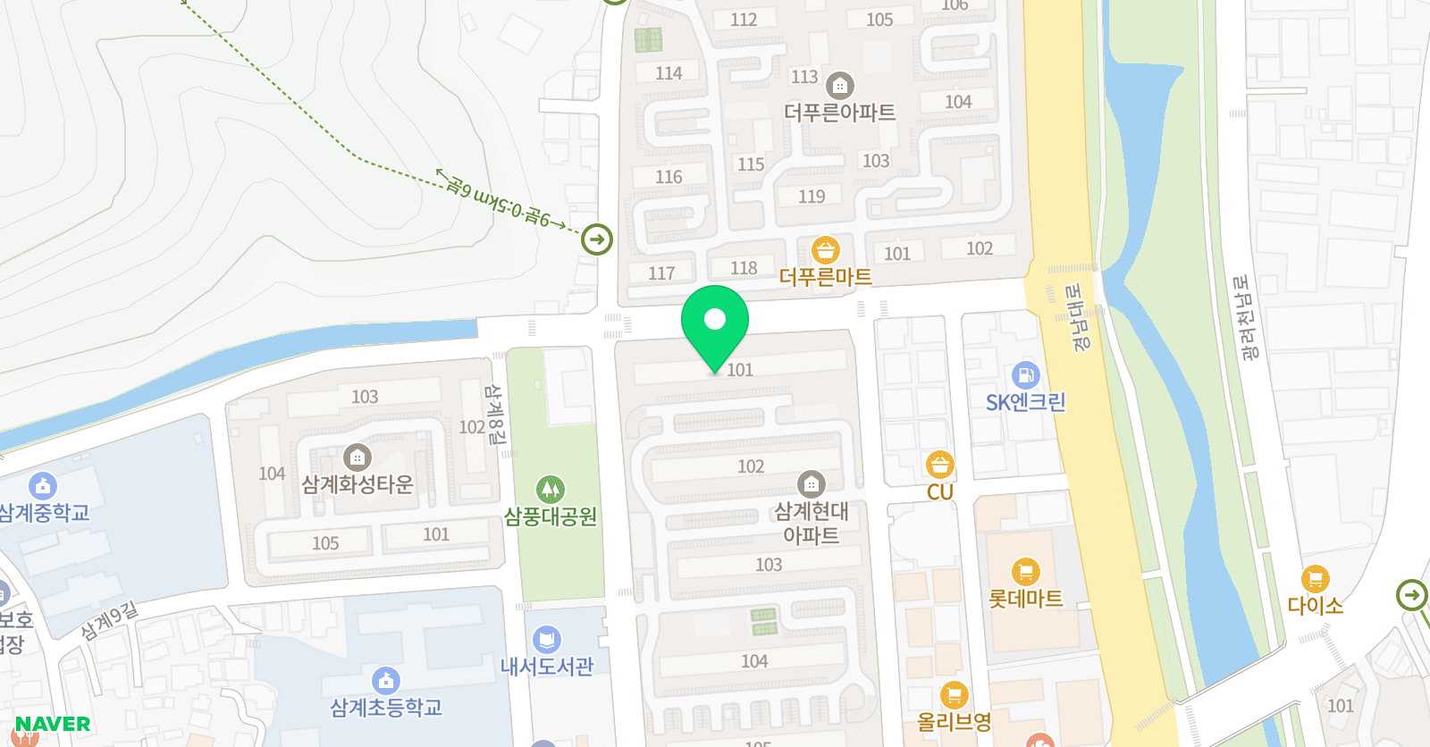 빨간펜수학의달인 마산삼계현대점 위치