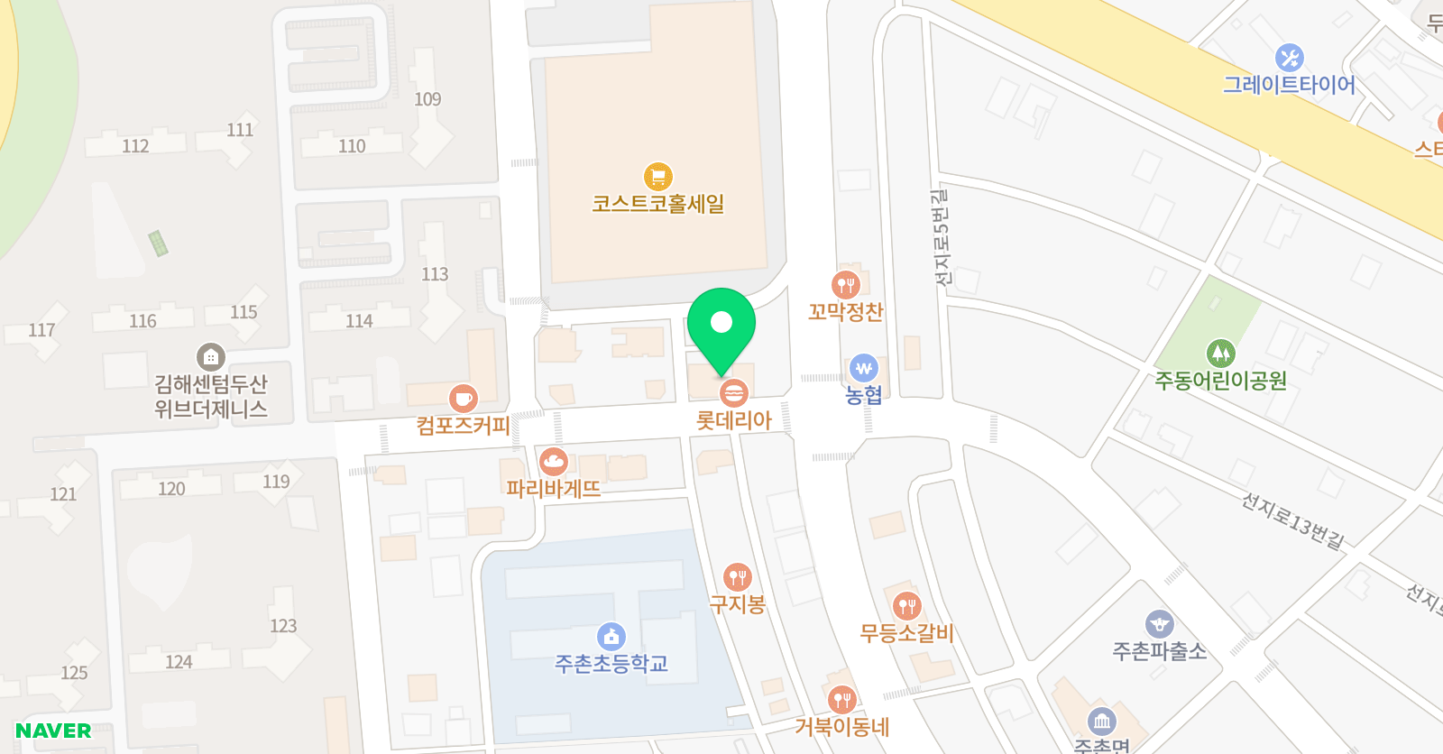 눈높이러닝센터 주촌제니스학원 위치