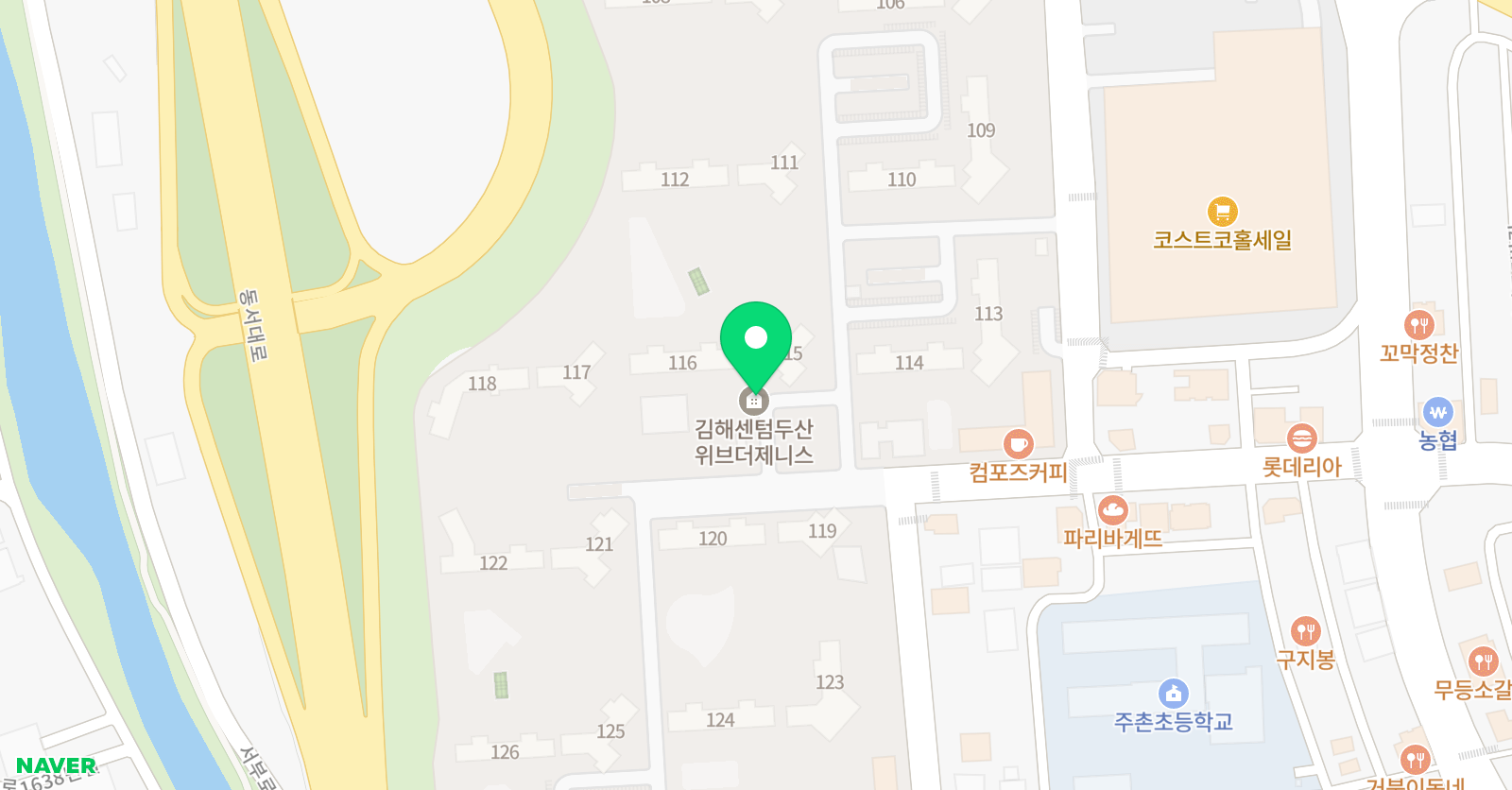 푸르넷 주촌점 위치