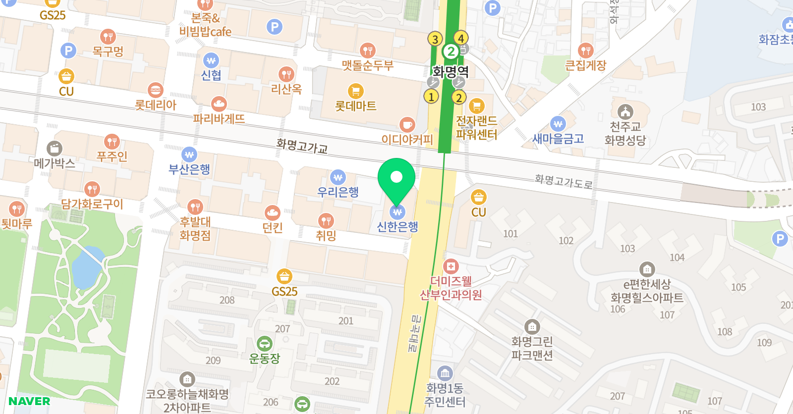 미래탐구 화명센터 본관 위치
