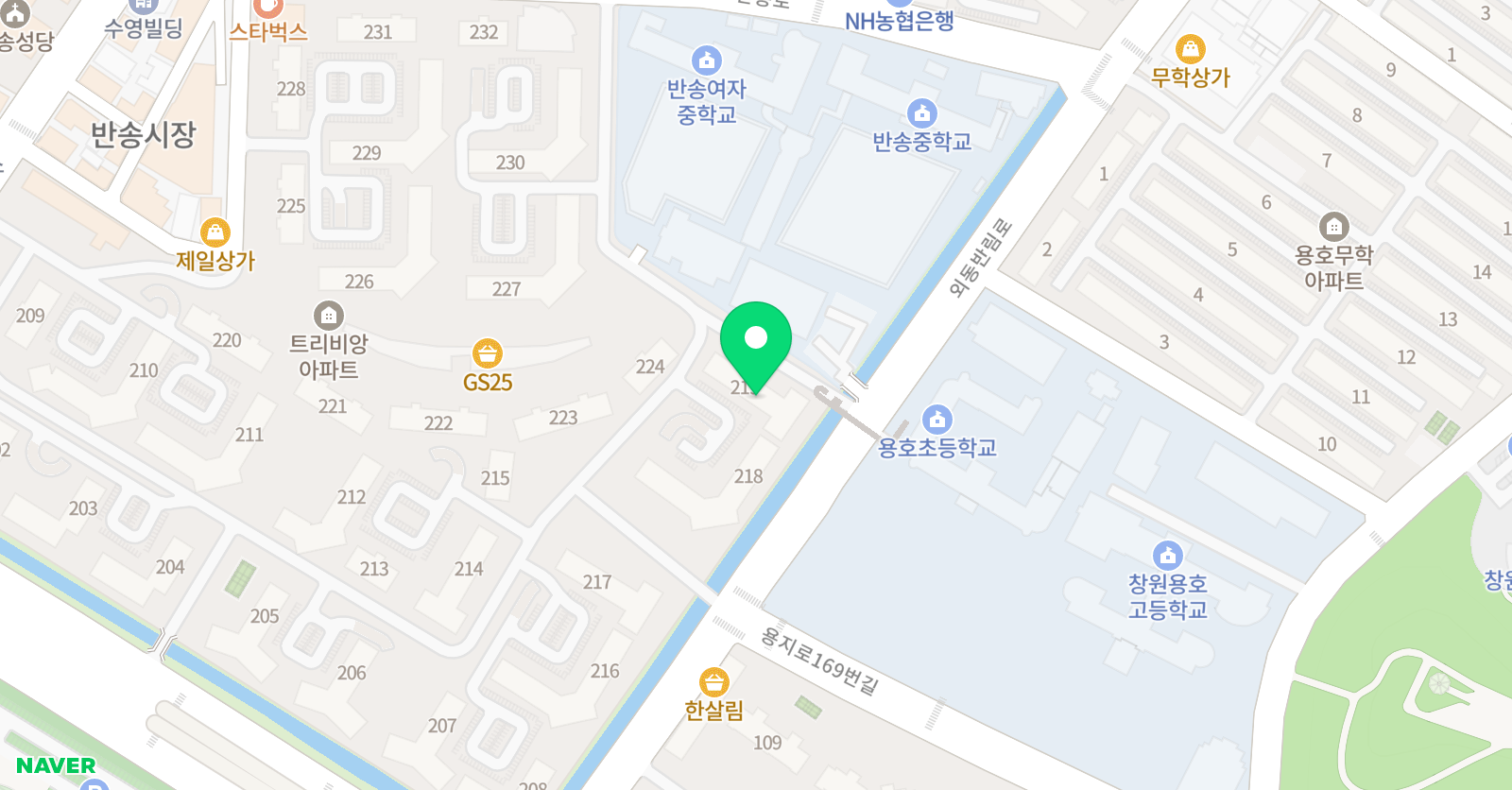 리드인 용호초트리비앙점 위치