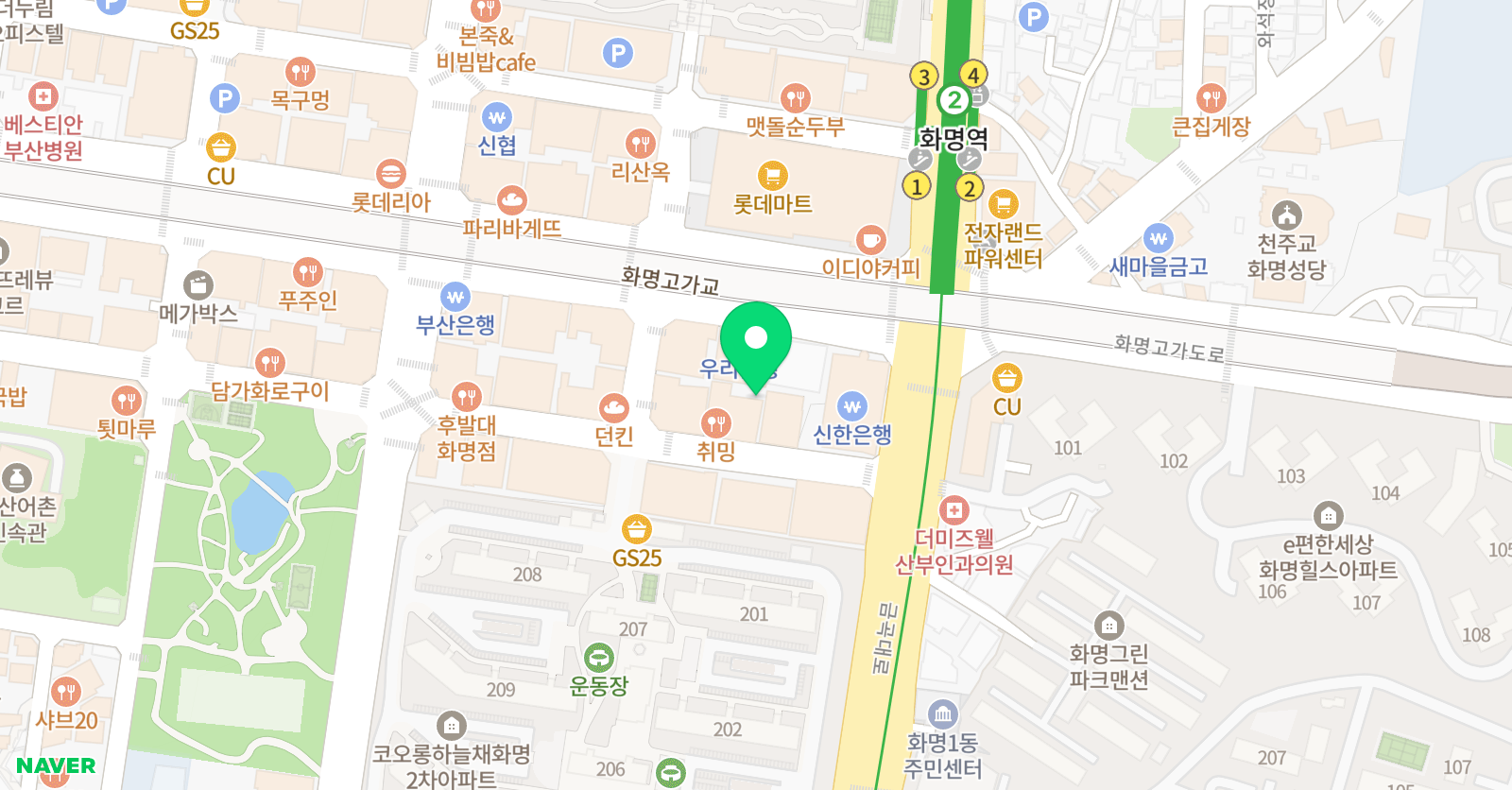 코렘 어학원 북부산원 위치