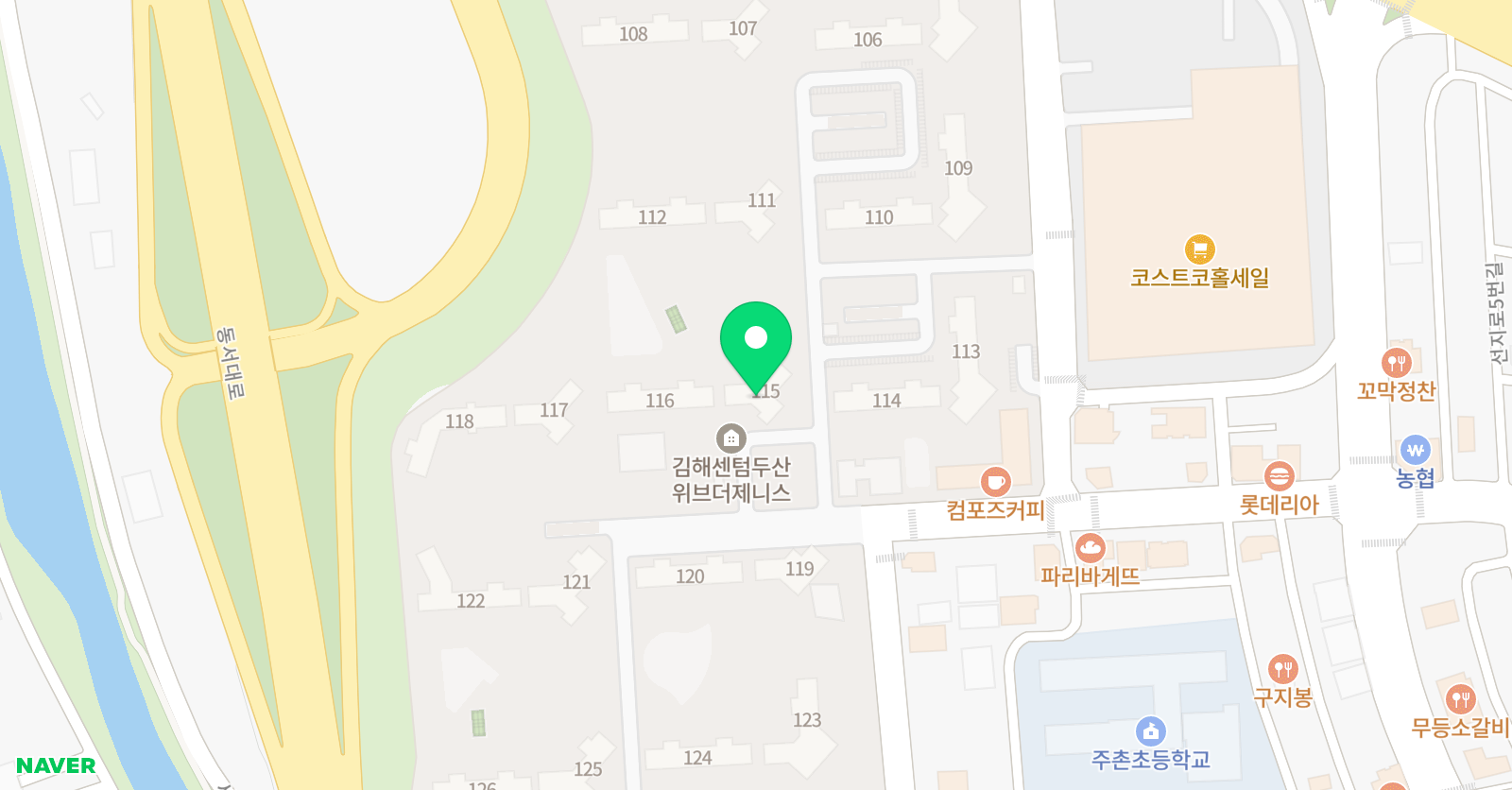 삼성영어 셀레나 주촌센텀제니스점 위치