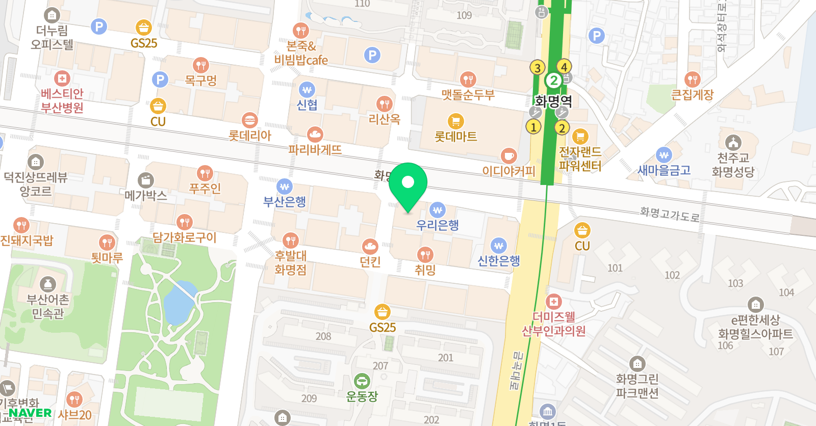 화명 정상어학원 위치