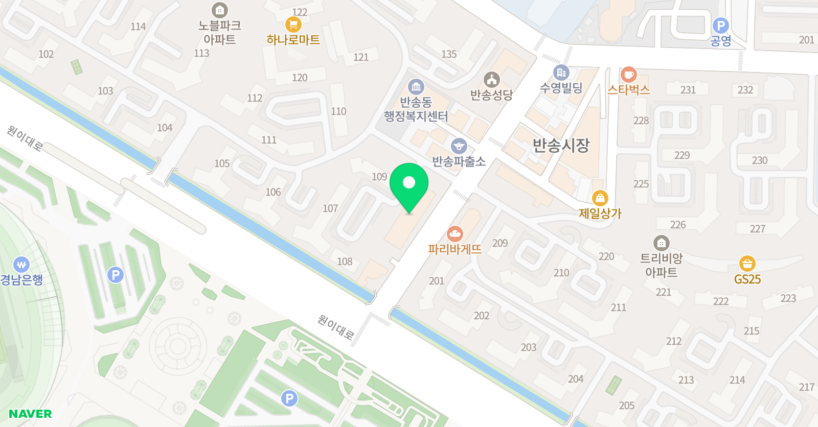 메르센 영재학원 창원센터 위치