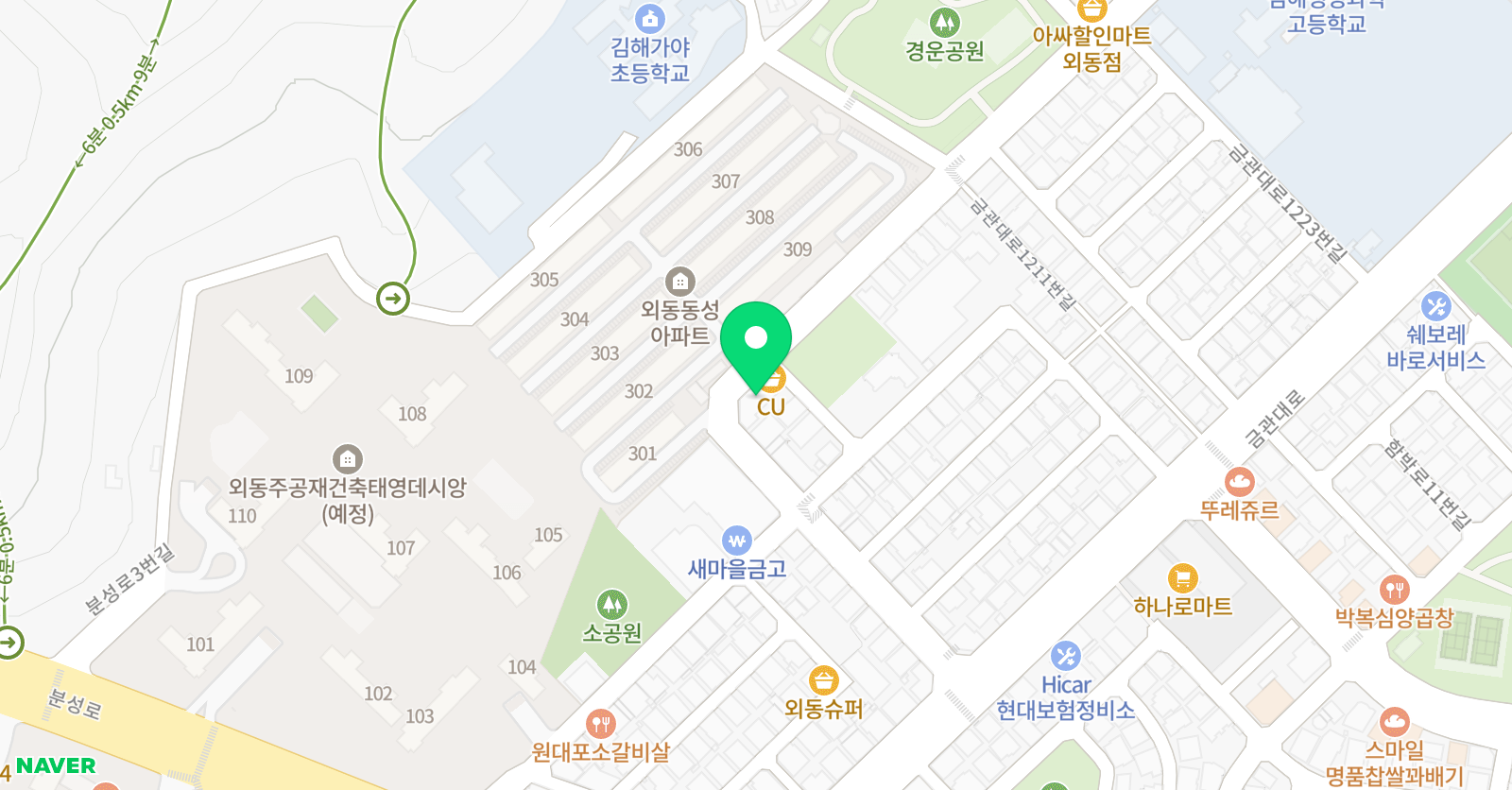 무궁화 태권도장 위치