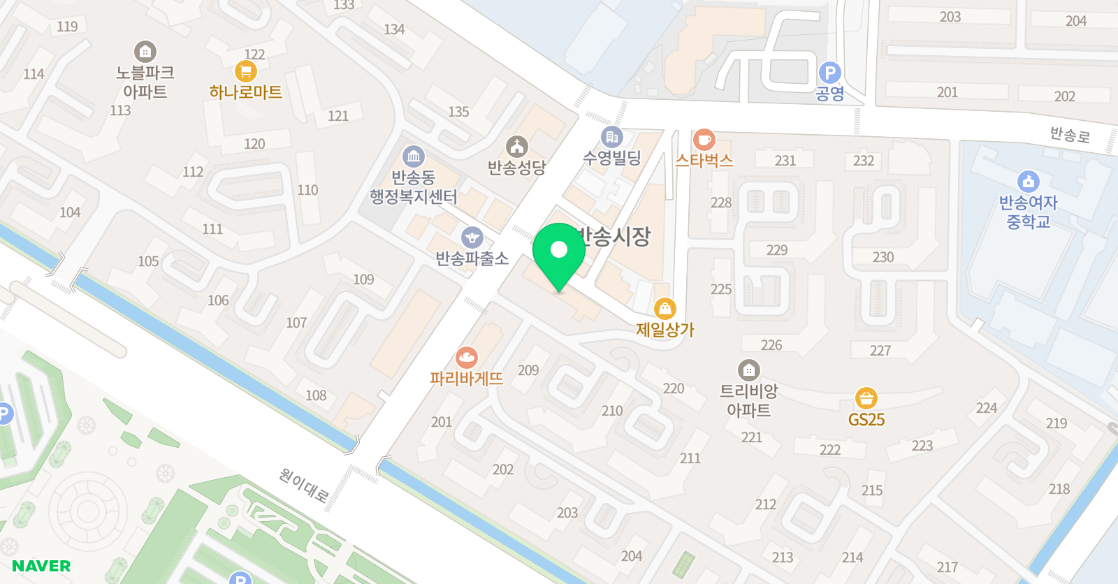 목지원 영어교습소 위치