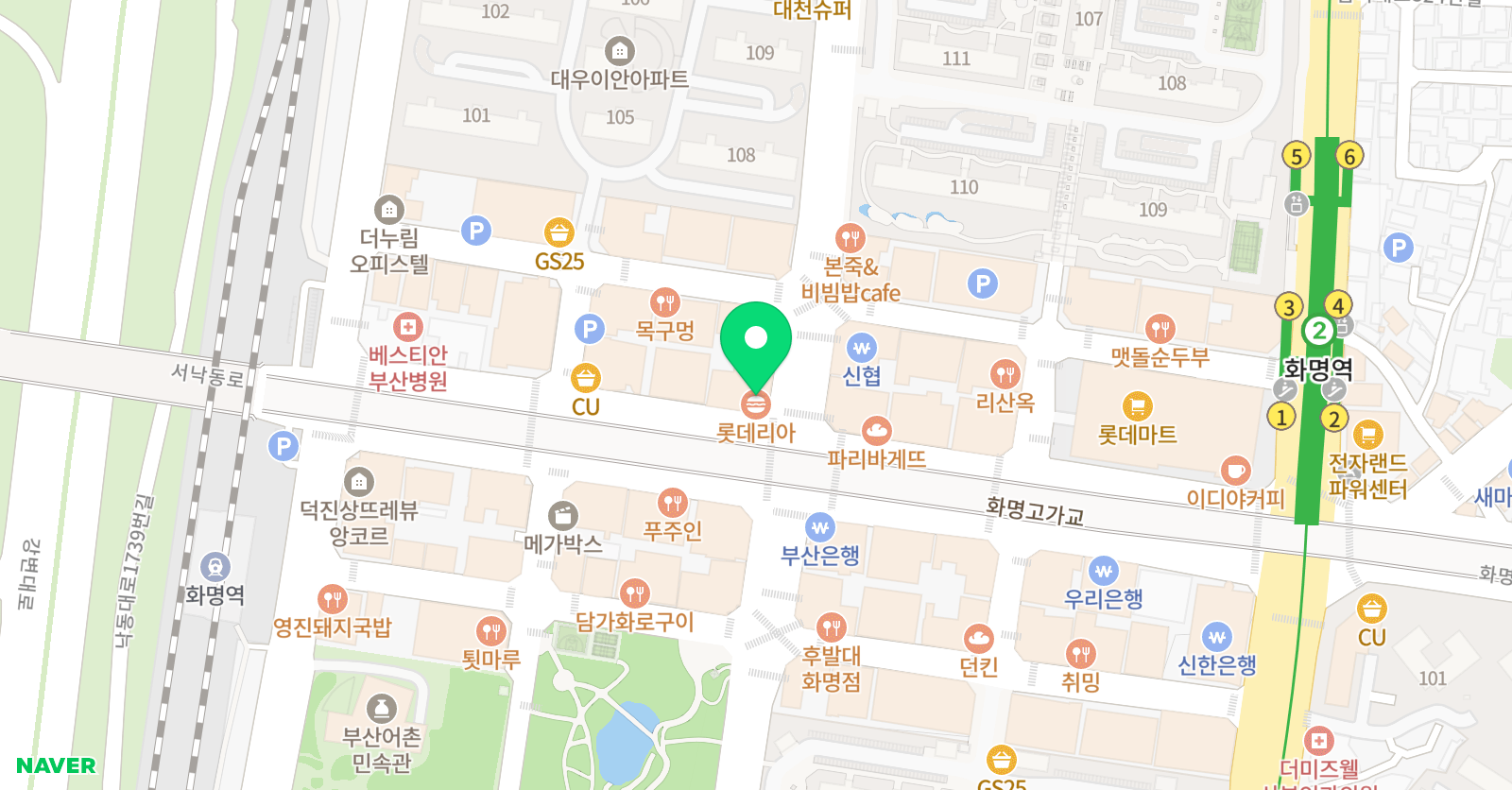 티엔케이 댄스학원 부산화명점 위치