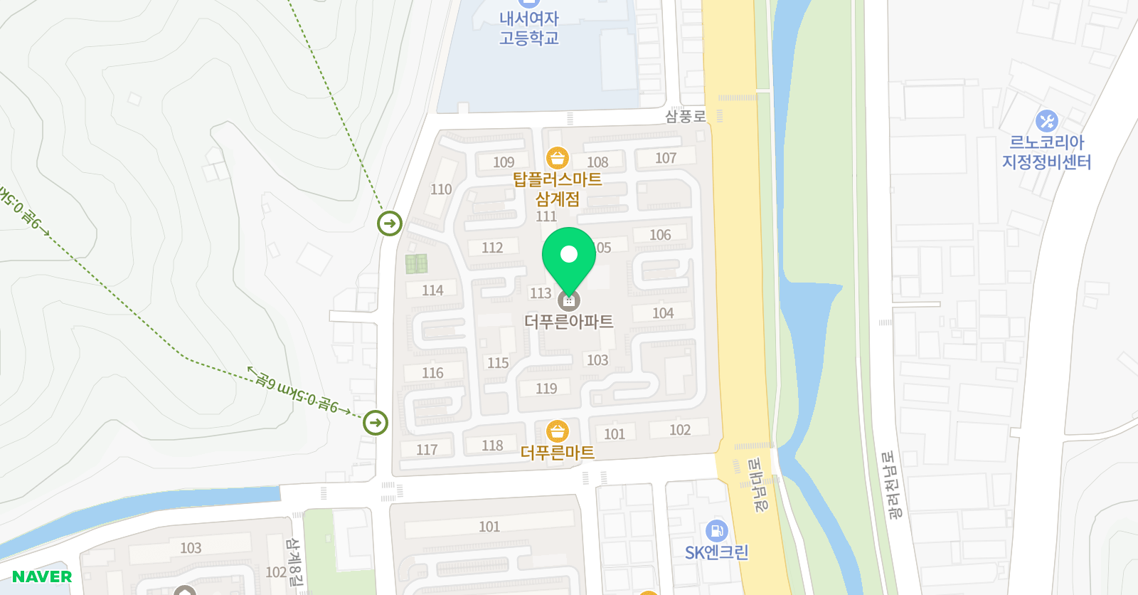 푸르넷 공부방 더푸른 위치