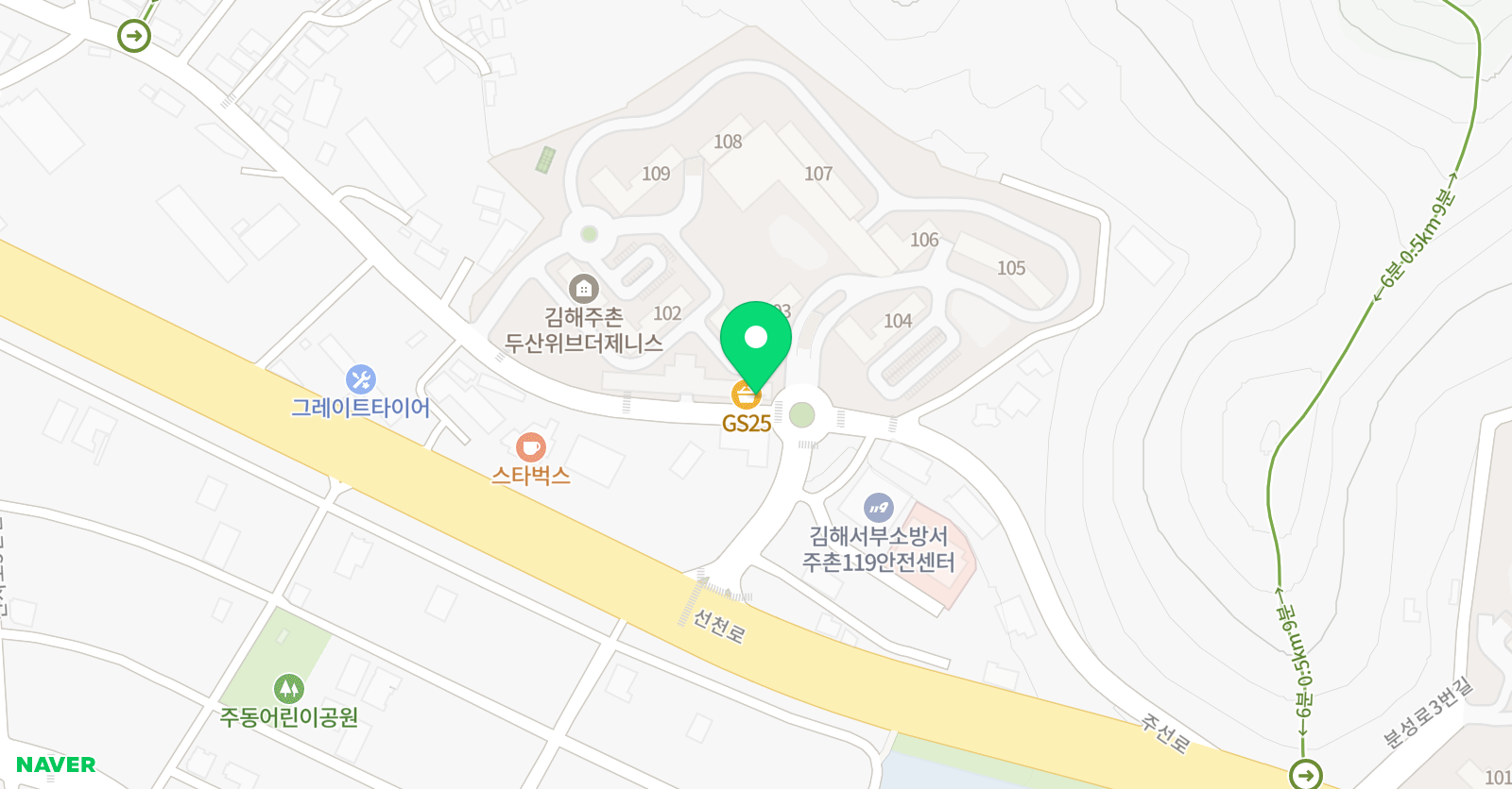 상상 아트 학원 위치