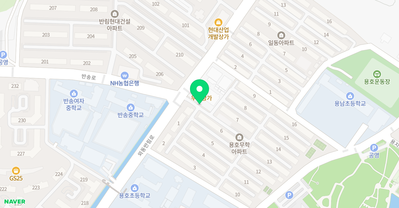 대교하이캠퍼스 창원용호학원 위치