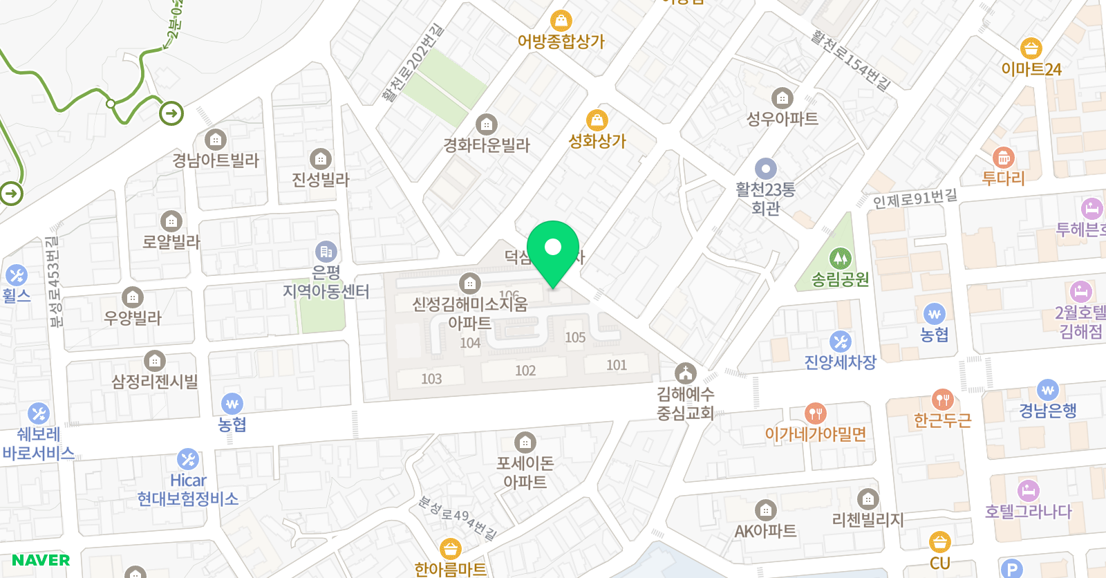미소지움 공부방 어방동 위치