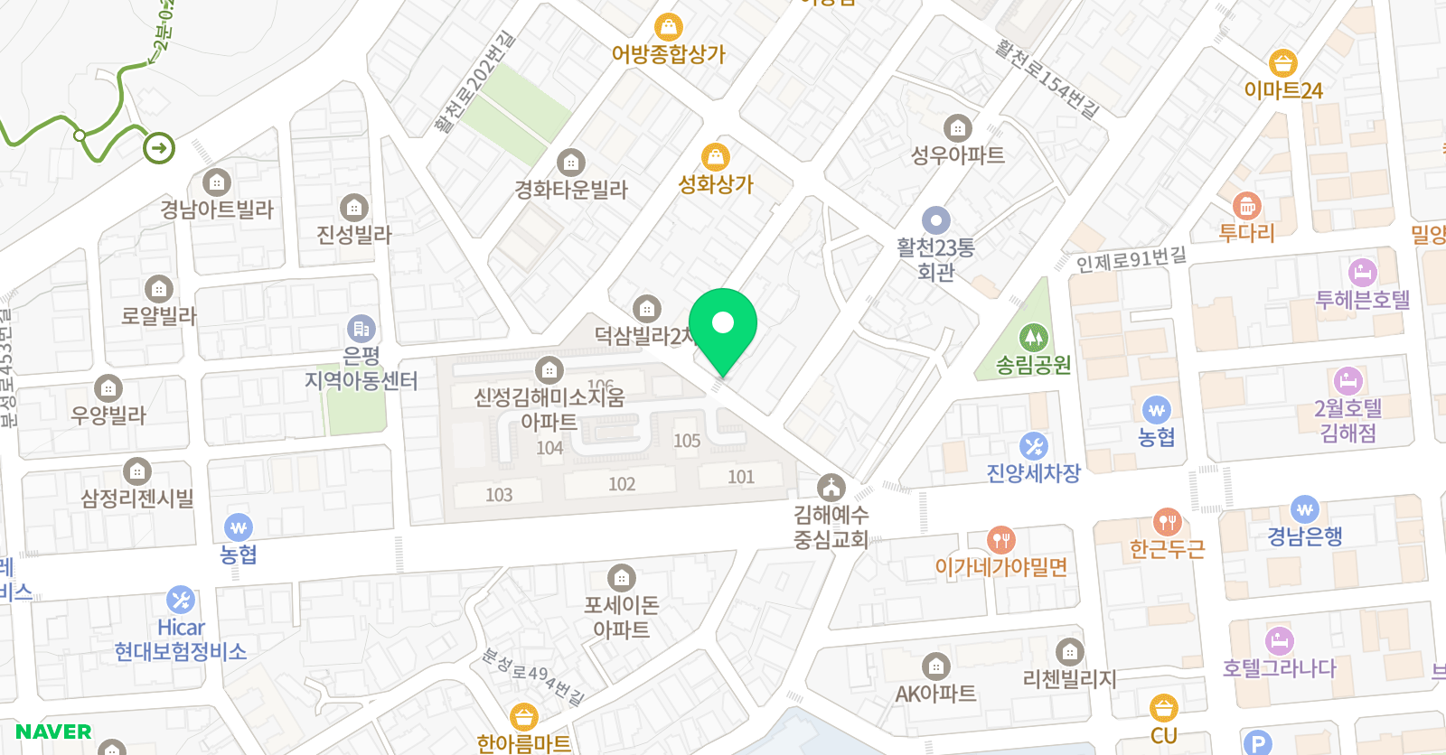 아카데미 태권도장 위치
