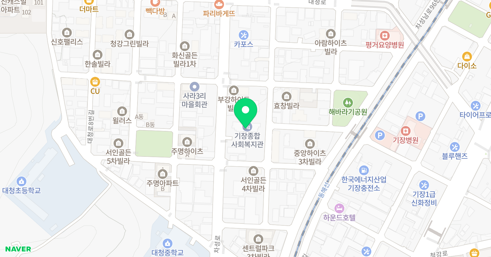 거점 영어센터 기장사회복지관 위치