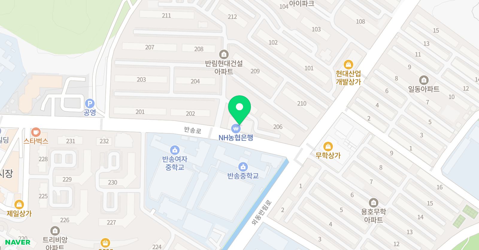 반림동미래엔 영어수학 위치