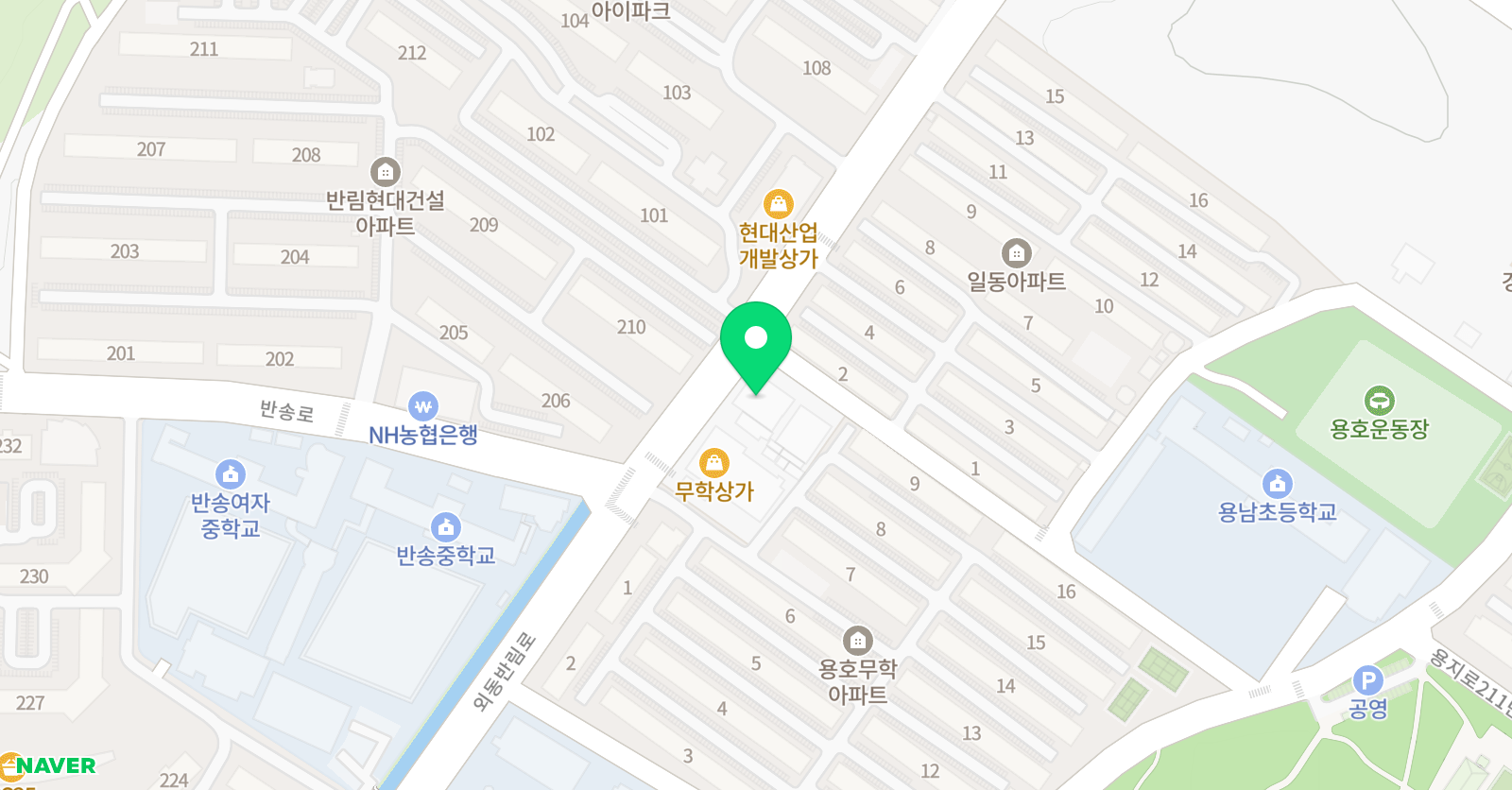 용호센텀 학원 위치