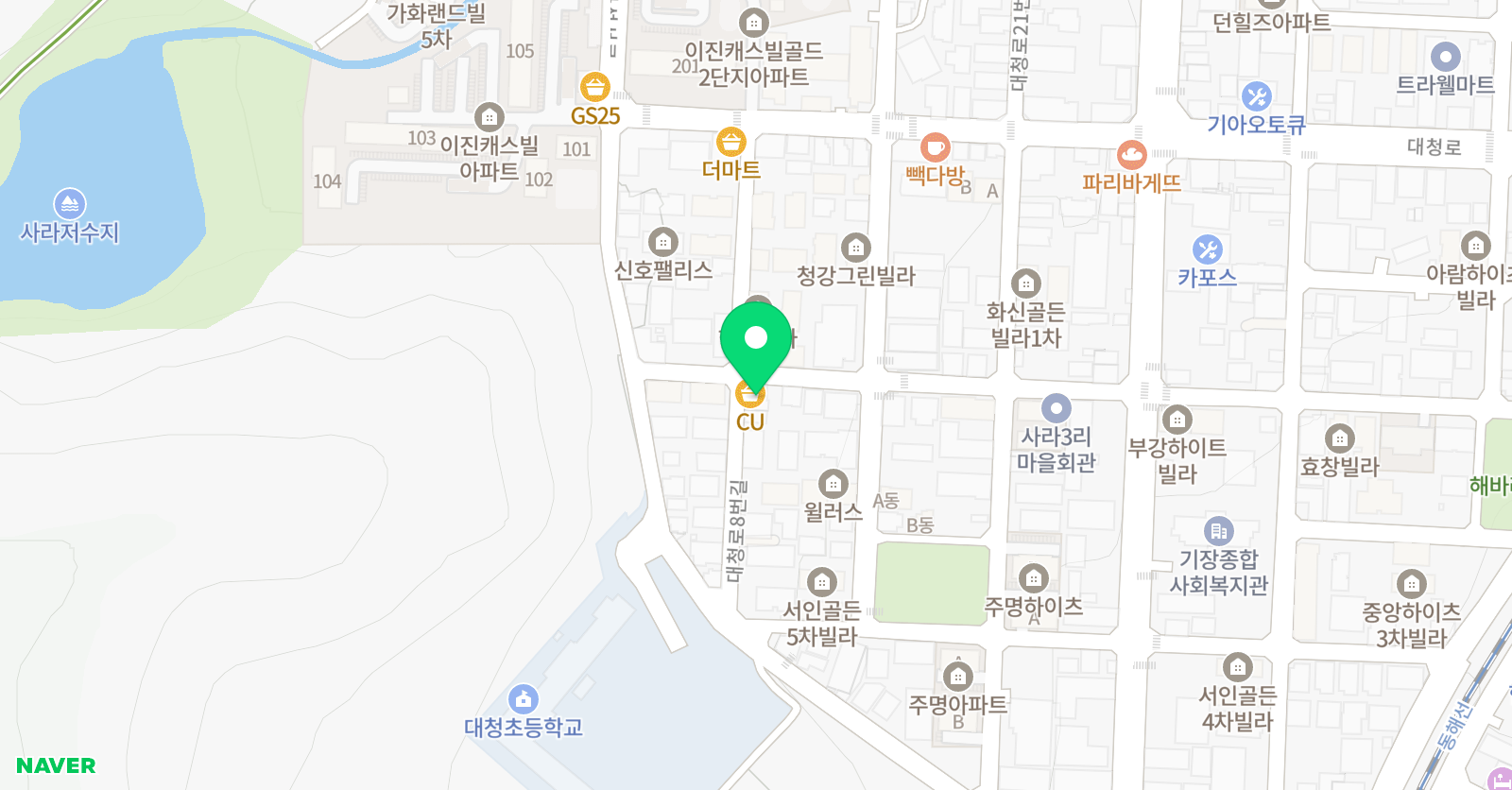 엠투엠 초중전문학원 위치