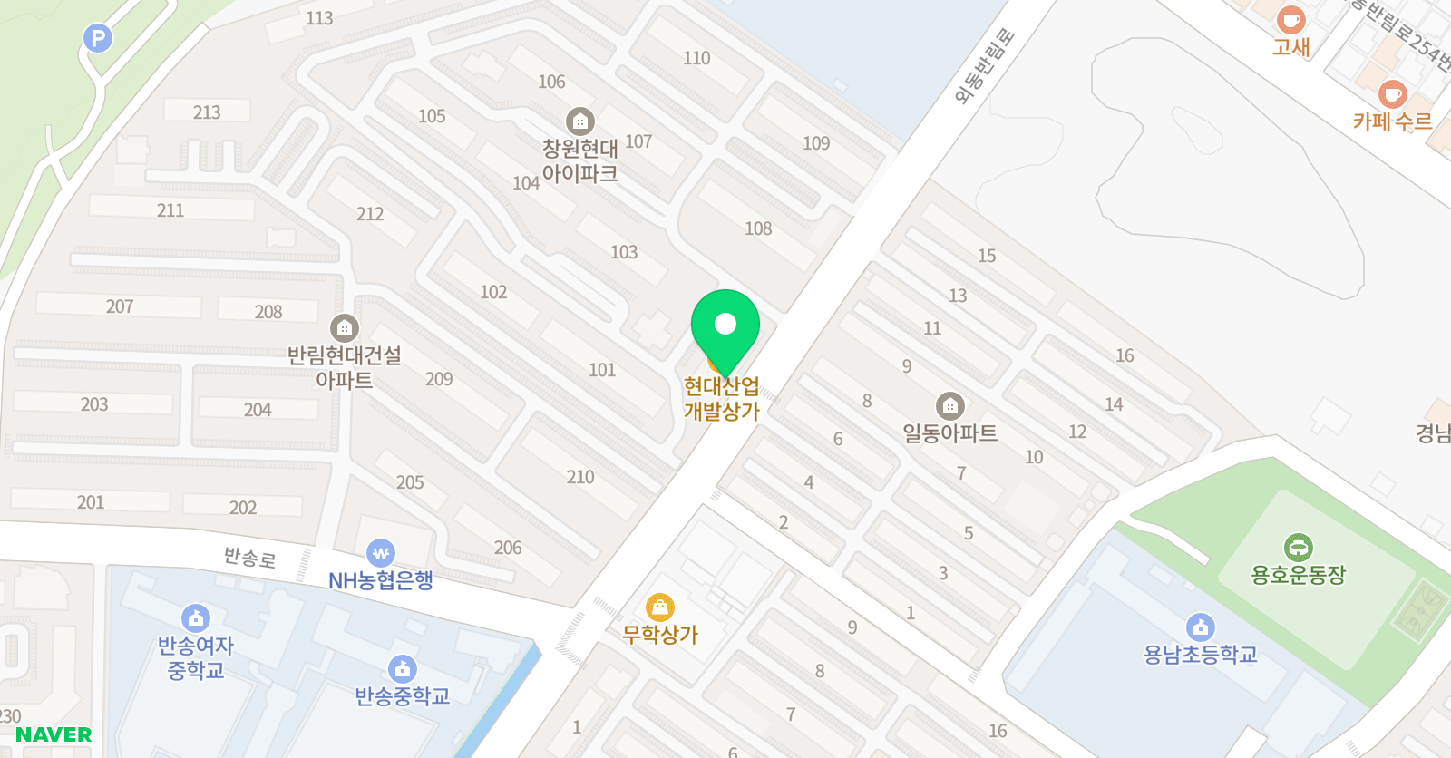 쎈수학러닝센터 반림학원 위치
