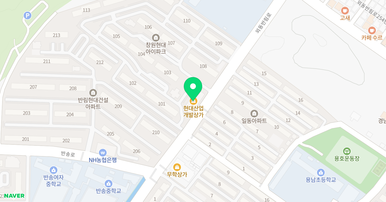 뮤엠영어 성산반림현대캠퍼스 위치