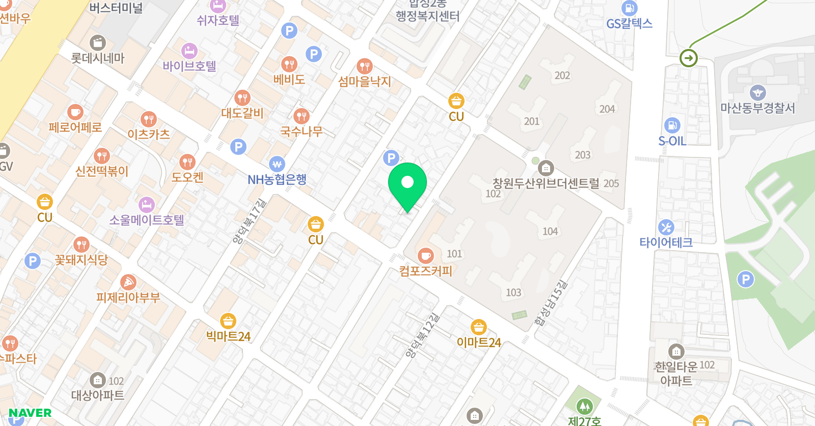 리듬 음악교습소 위치