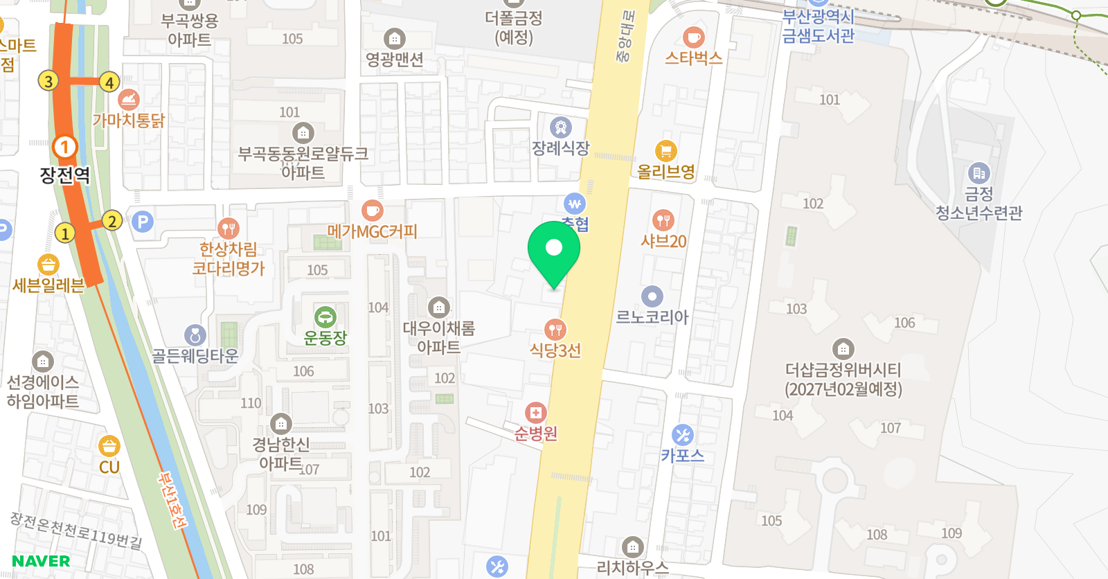 윤선생IGSE아카데미 부곡 위치