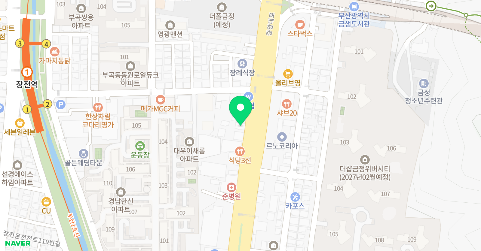 눈높이러닝센터 부곡학원 위치