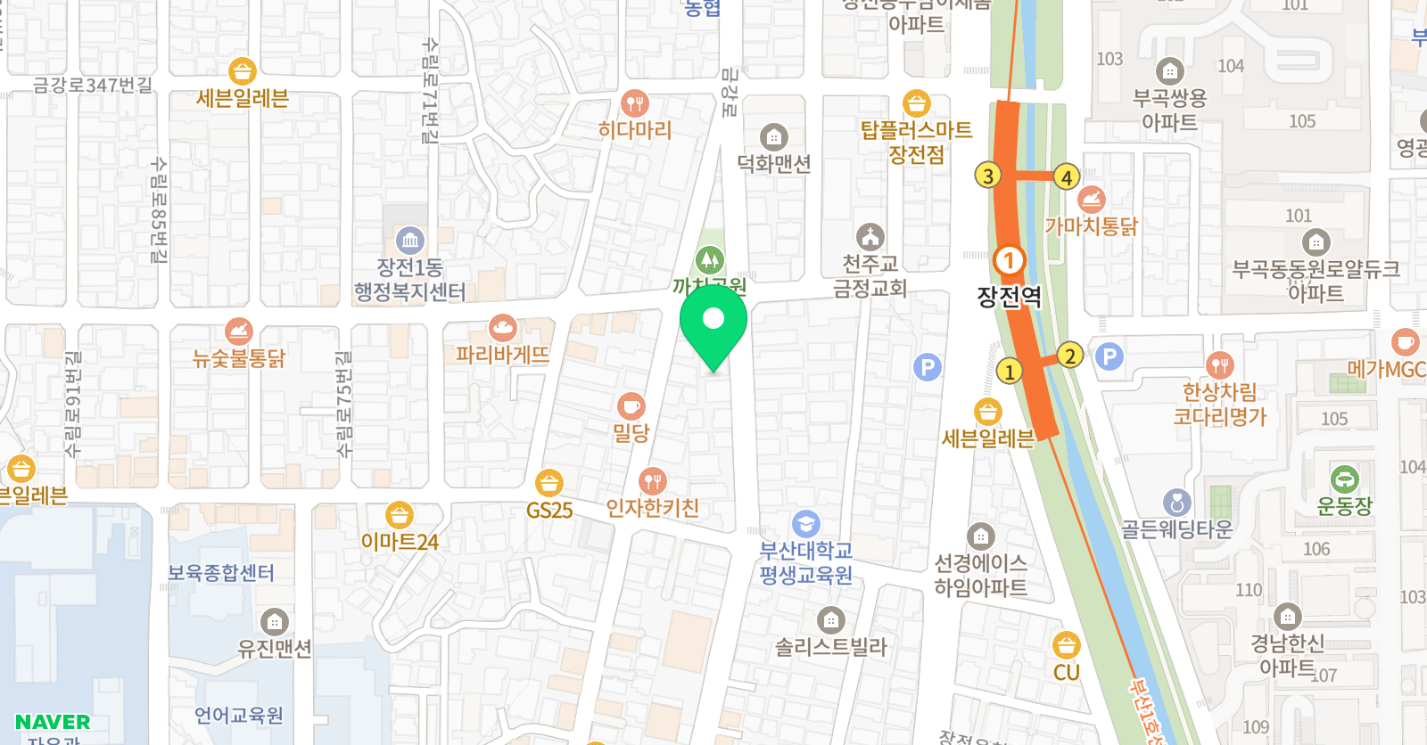 스완발레 아카데미 위치