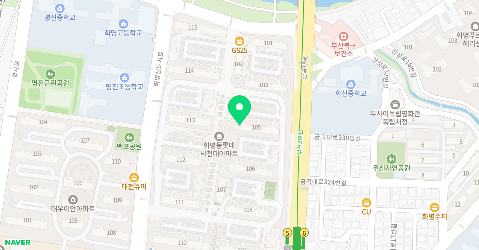 맘스영어독서클럽 영어독서클럽 화명점 위치