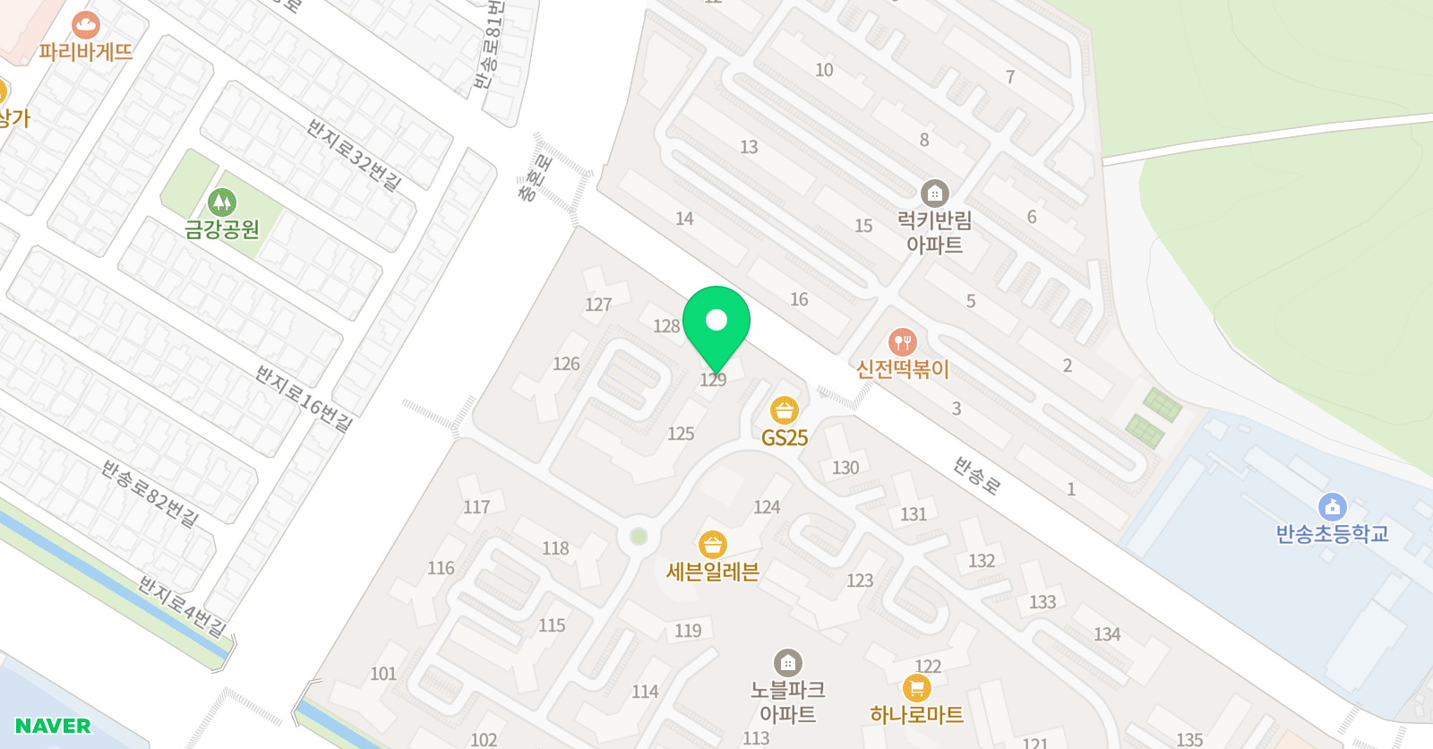 기탄 사고력교실 반림노블파크점 위치