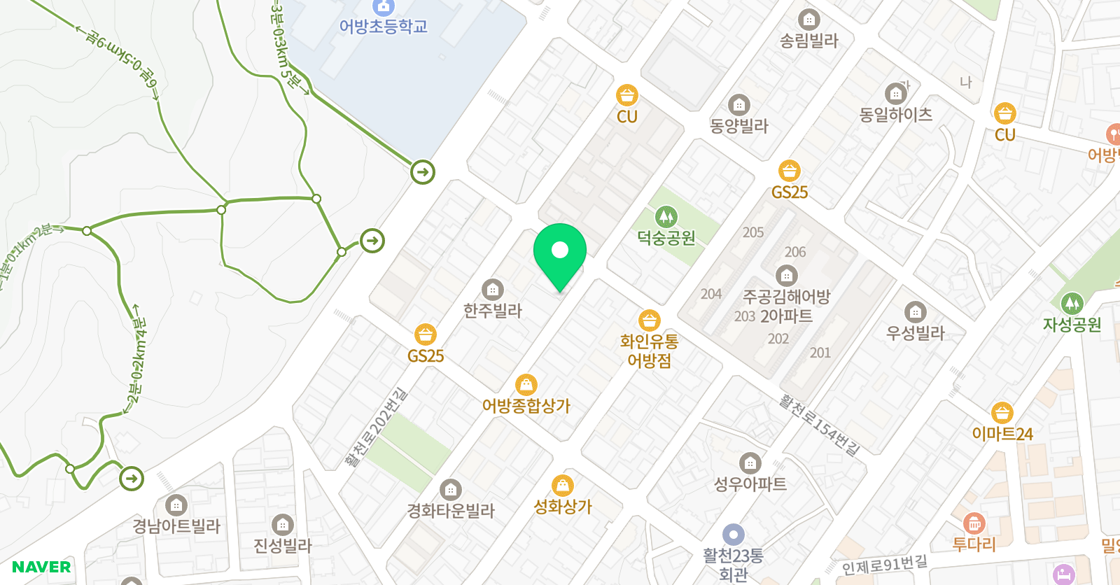 GM 학원 위치