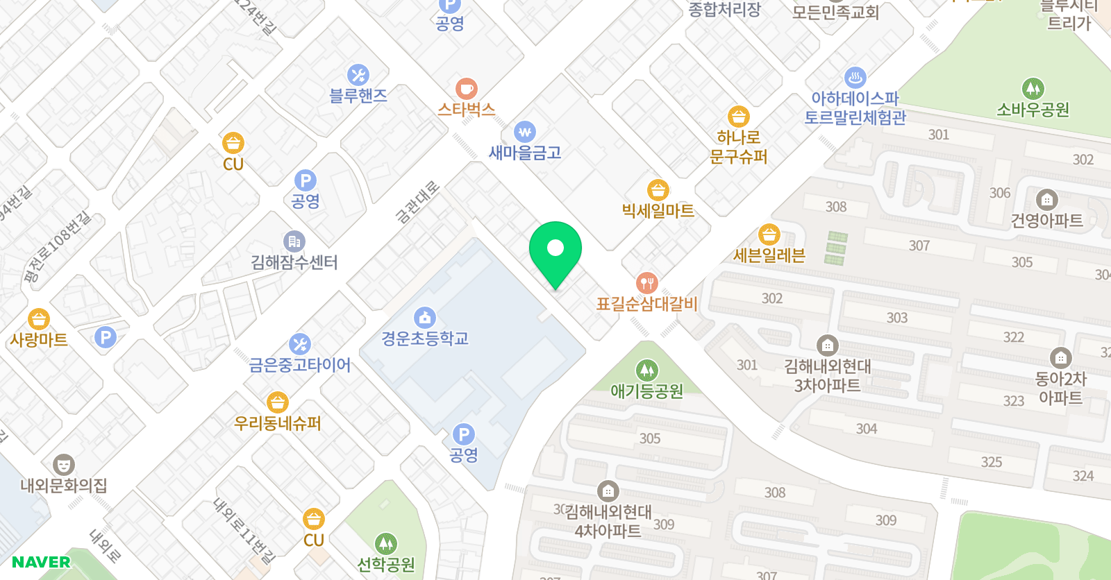 KW 음악학원 위치
