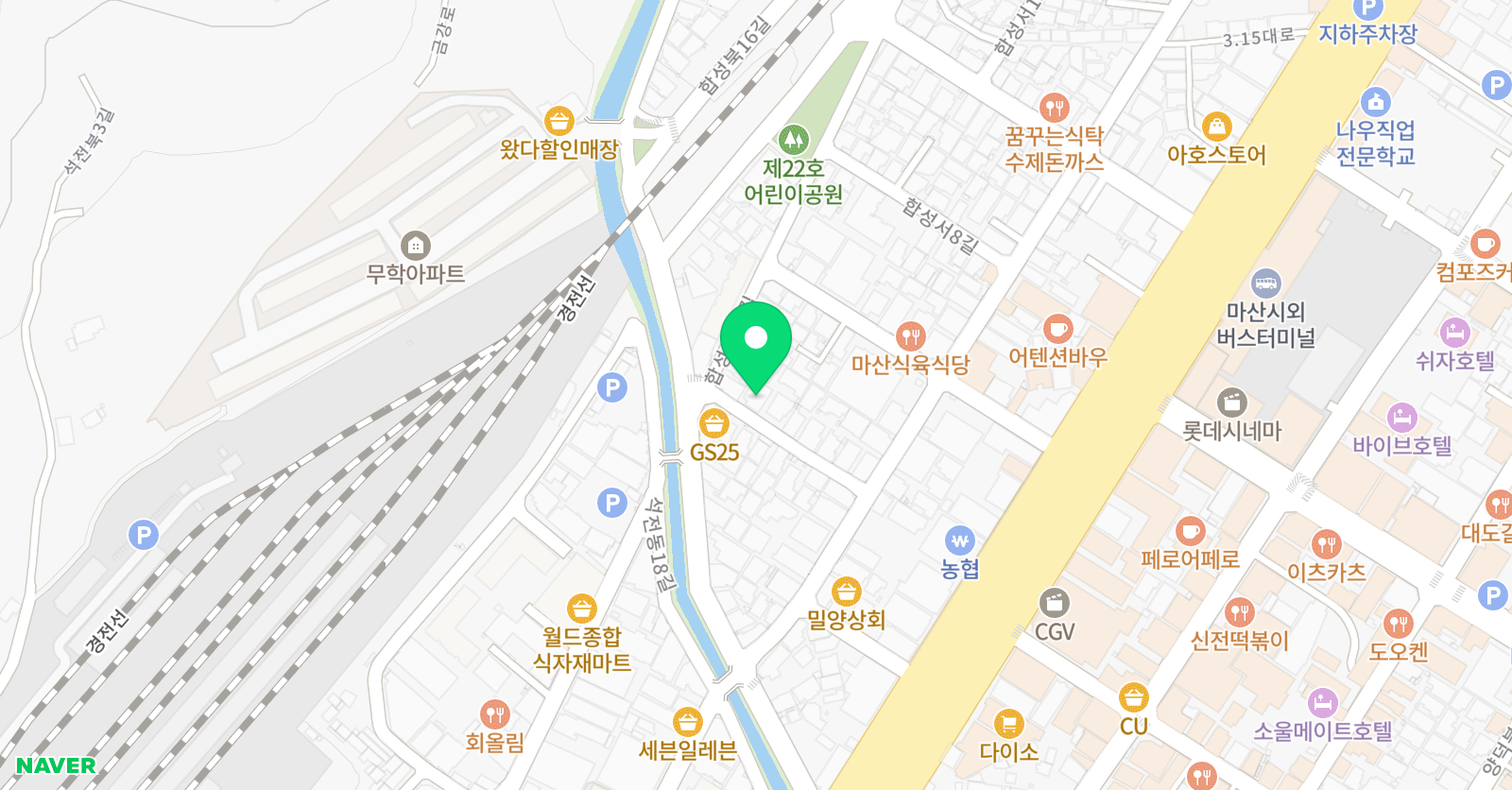꿈나라 보습학원 위치