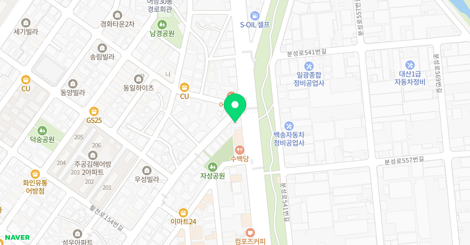 랭핏 학원 위치