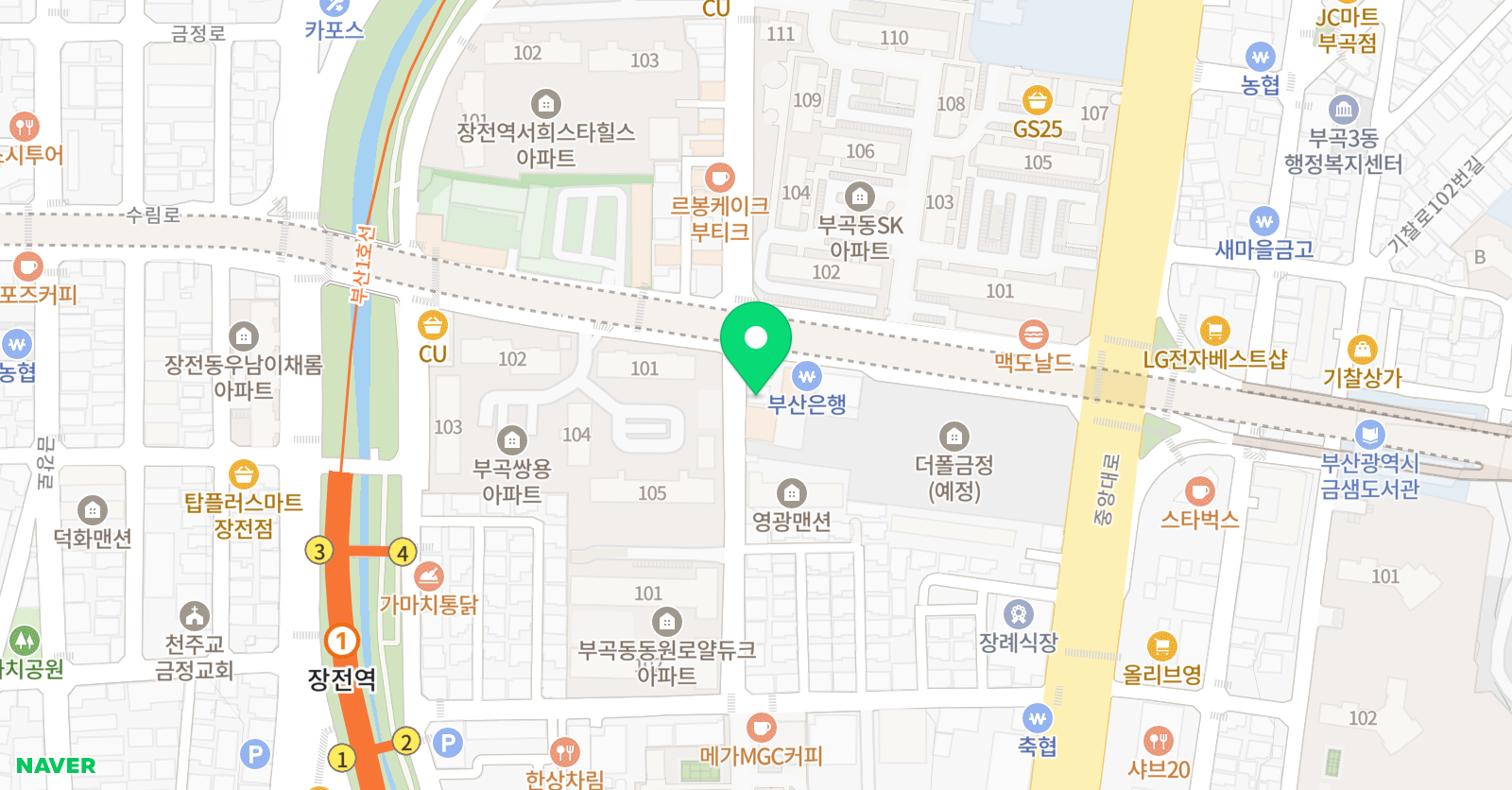 비에스플러스학원 위치