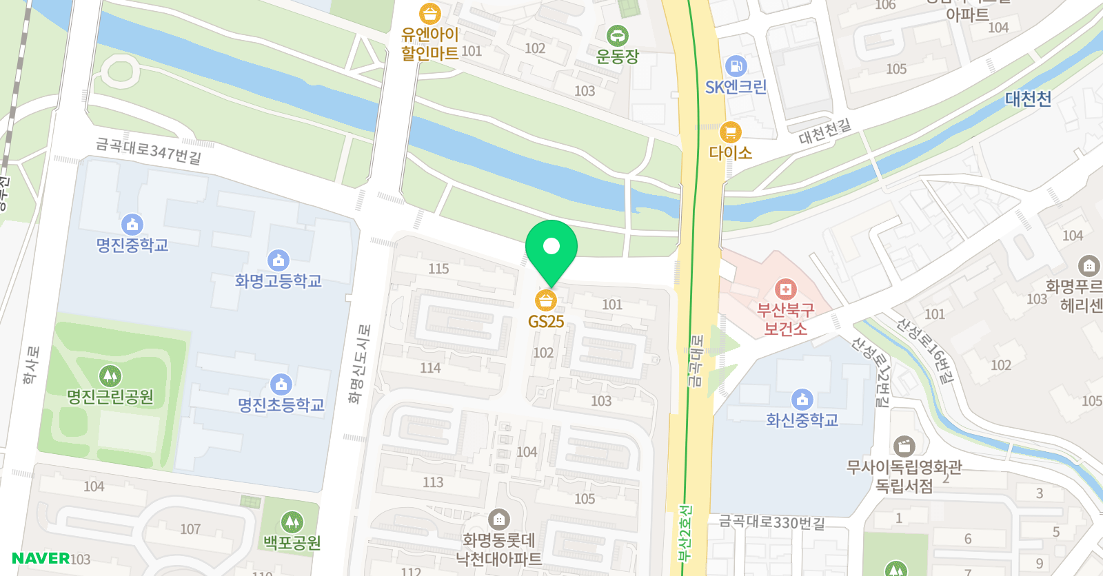 해법 수학 낙천대점 위치