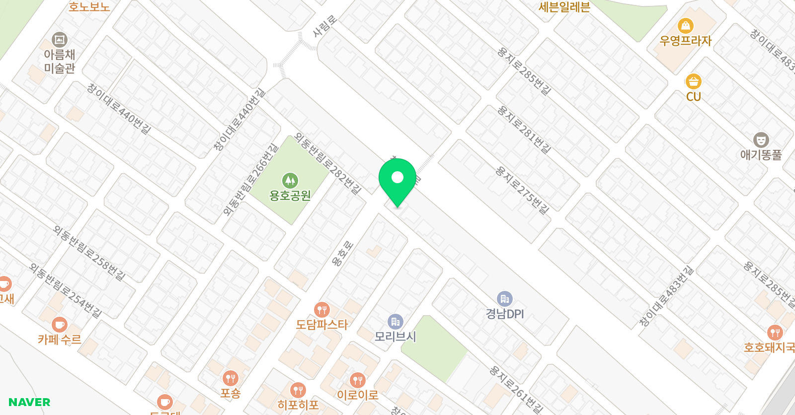 무용의집 발레학원 위치