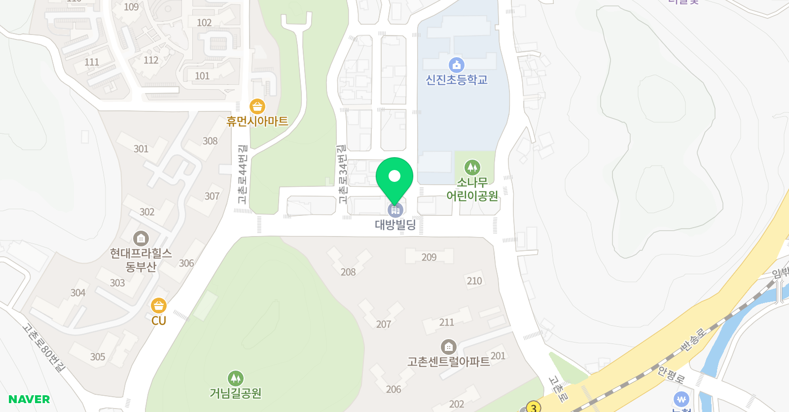 기쁨 피아노학원 위치