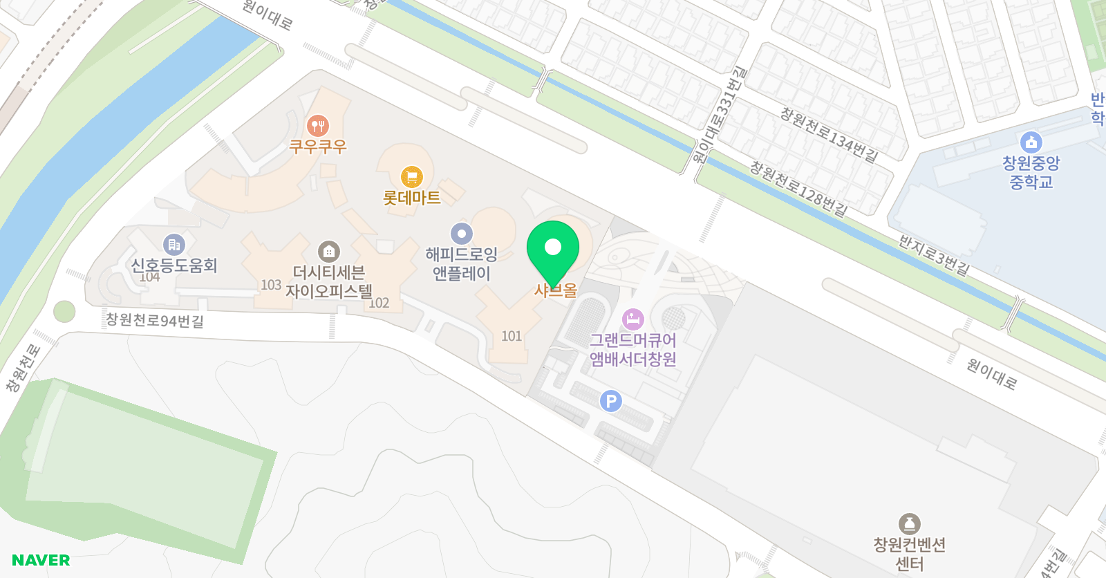 잉글리시에그 창원의창센터 위치