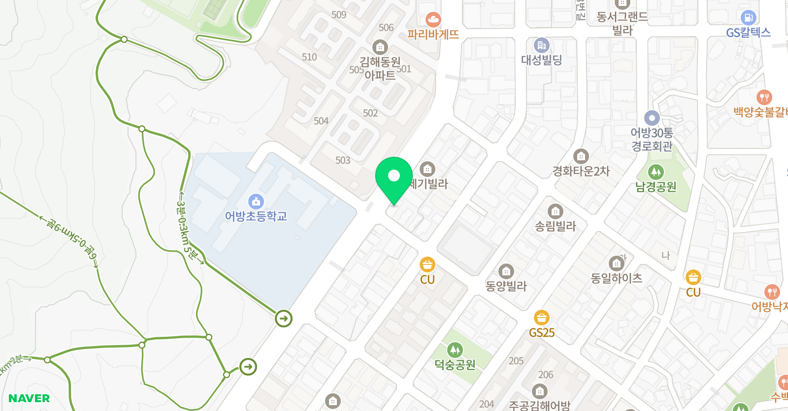 튼튼영어마스터클럽 김해어방점 위치