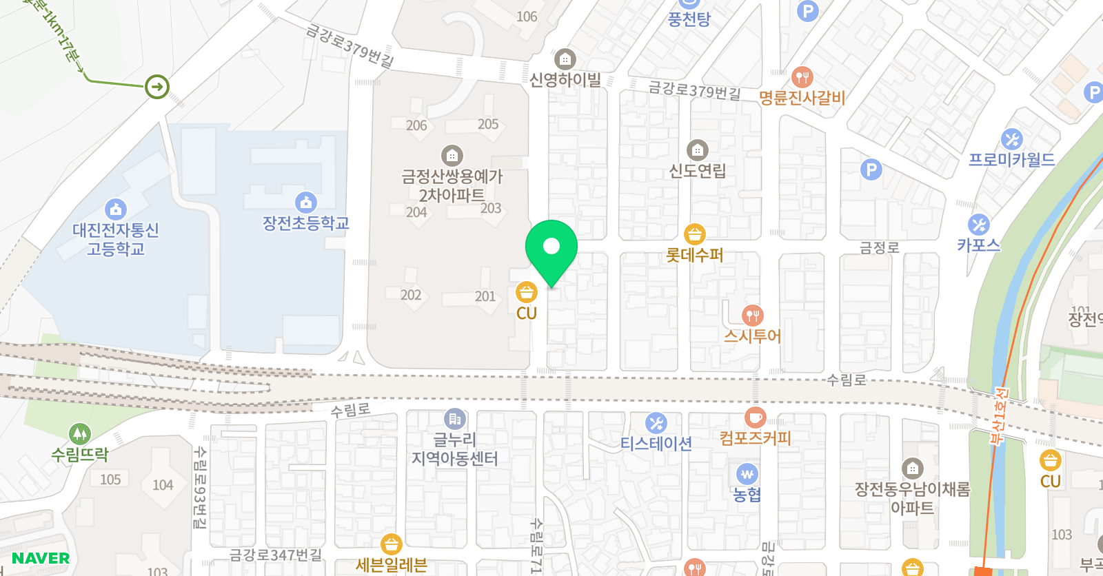 미르피아노스튜디오 음악교습소 위치