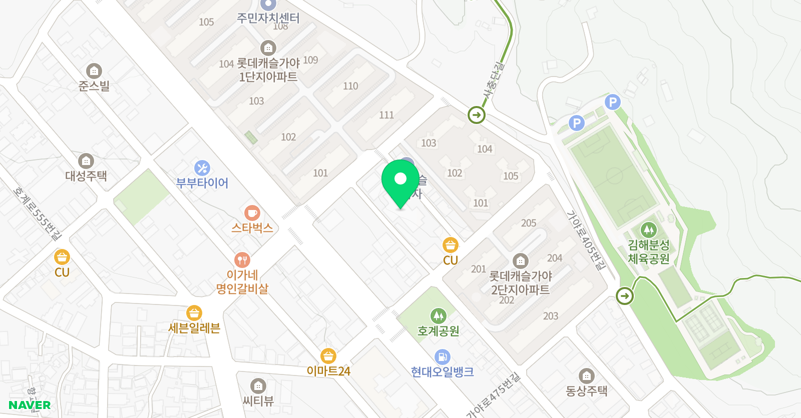 탑플러스 학원 위치