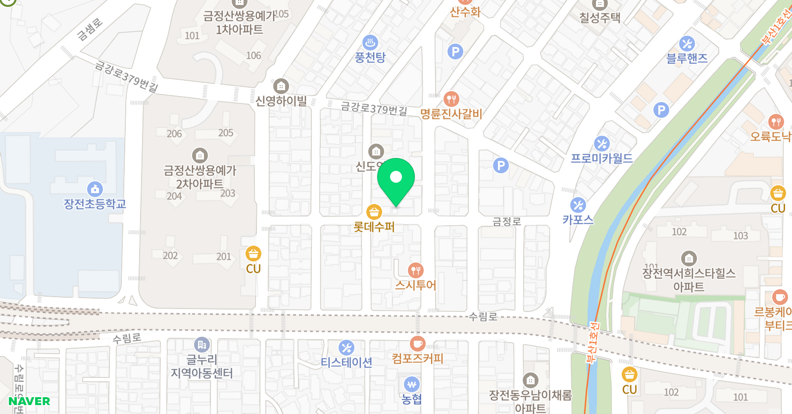 봉스 음악학원 위치