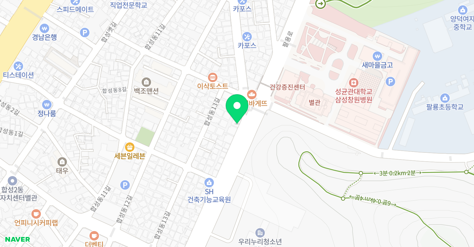 종로엠스쿨 합성분원 위치