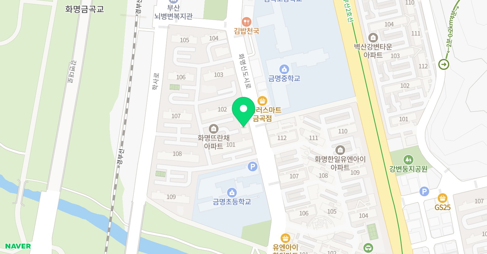 박종우태권도 태권도 학원 화명 위치