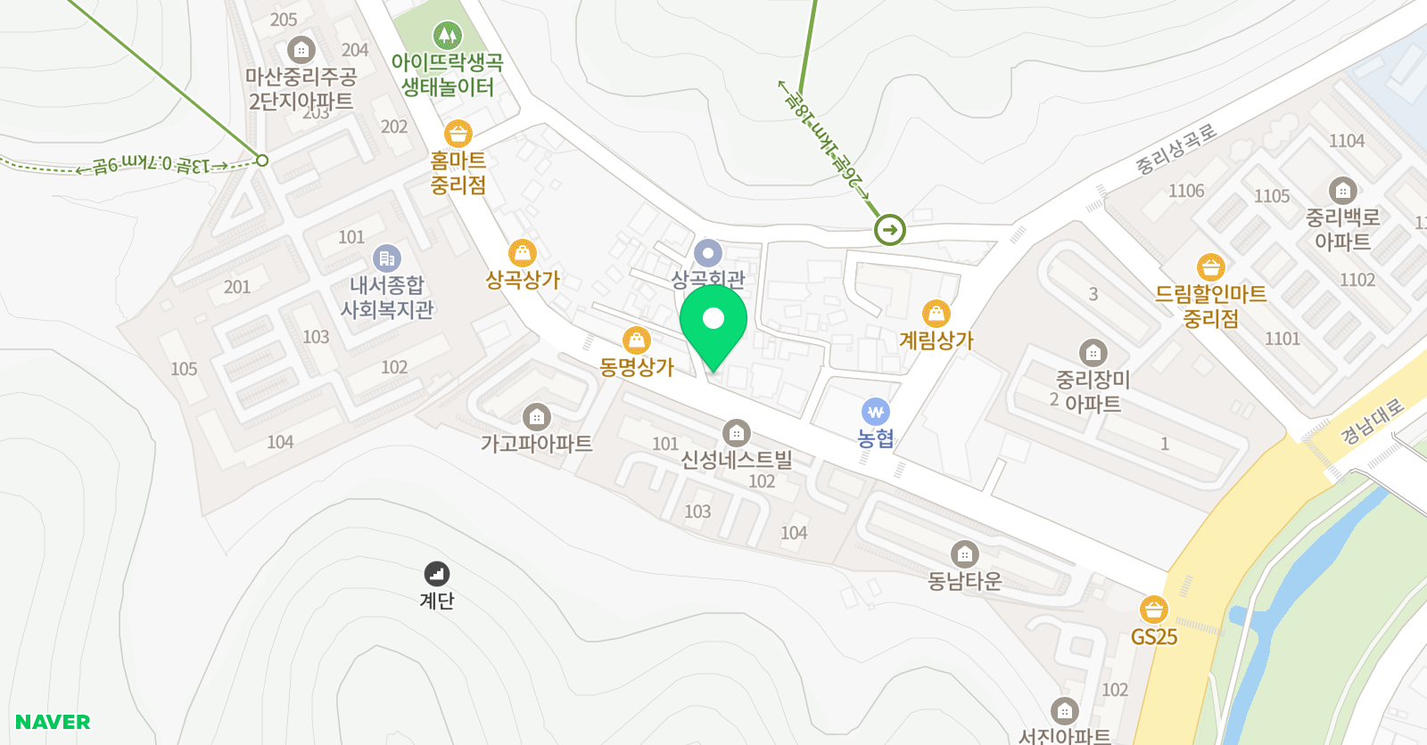한보 학원 위치