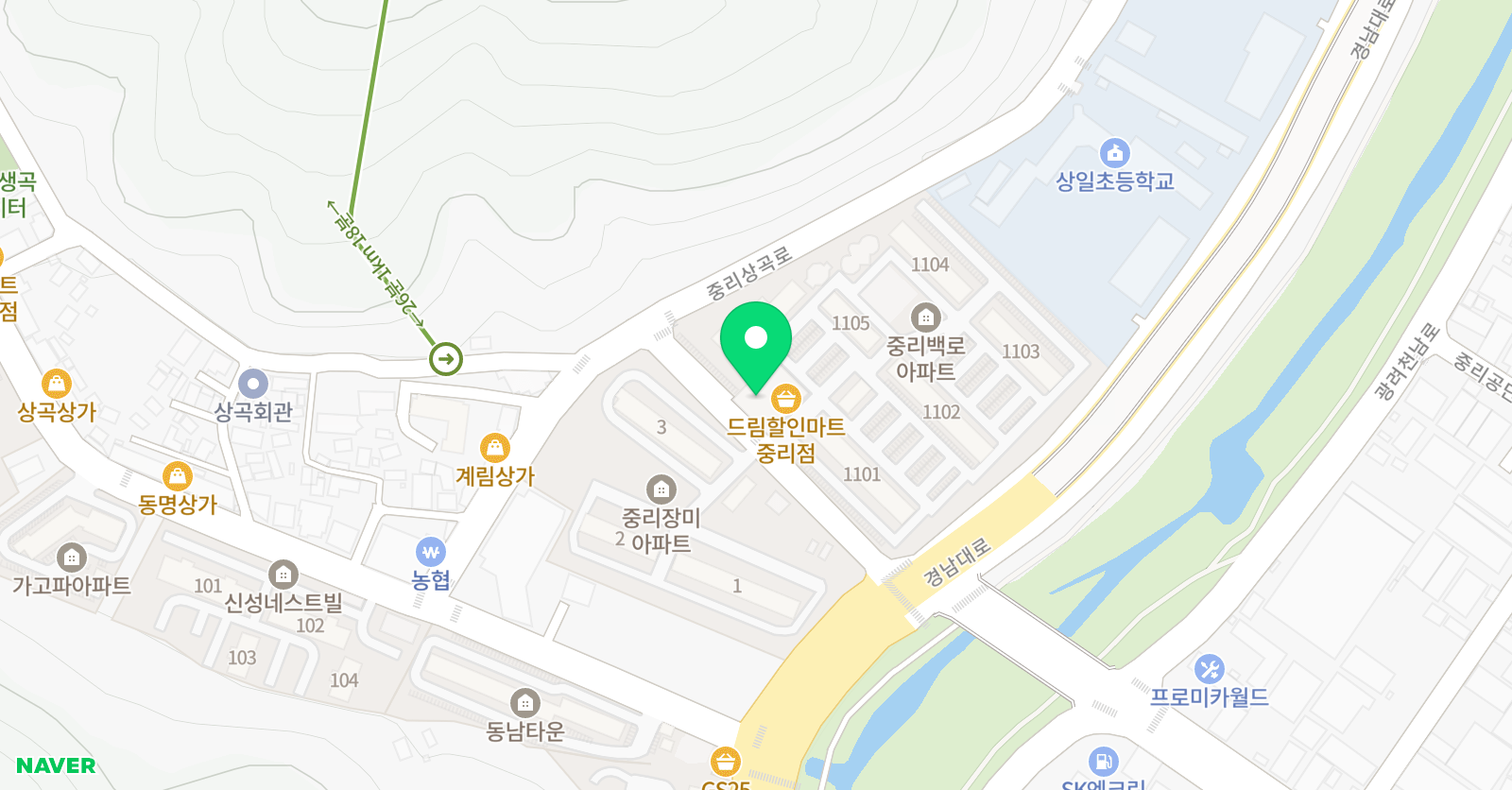 JM아카데미 학원 위치