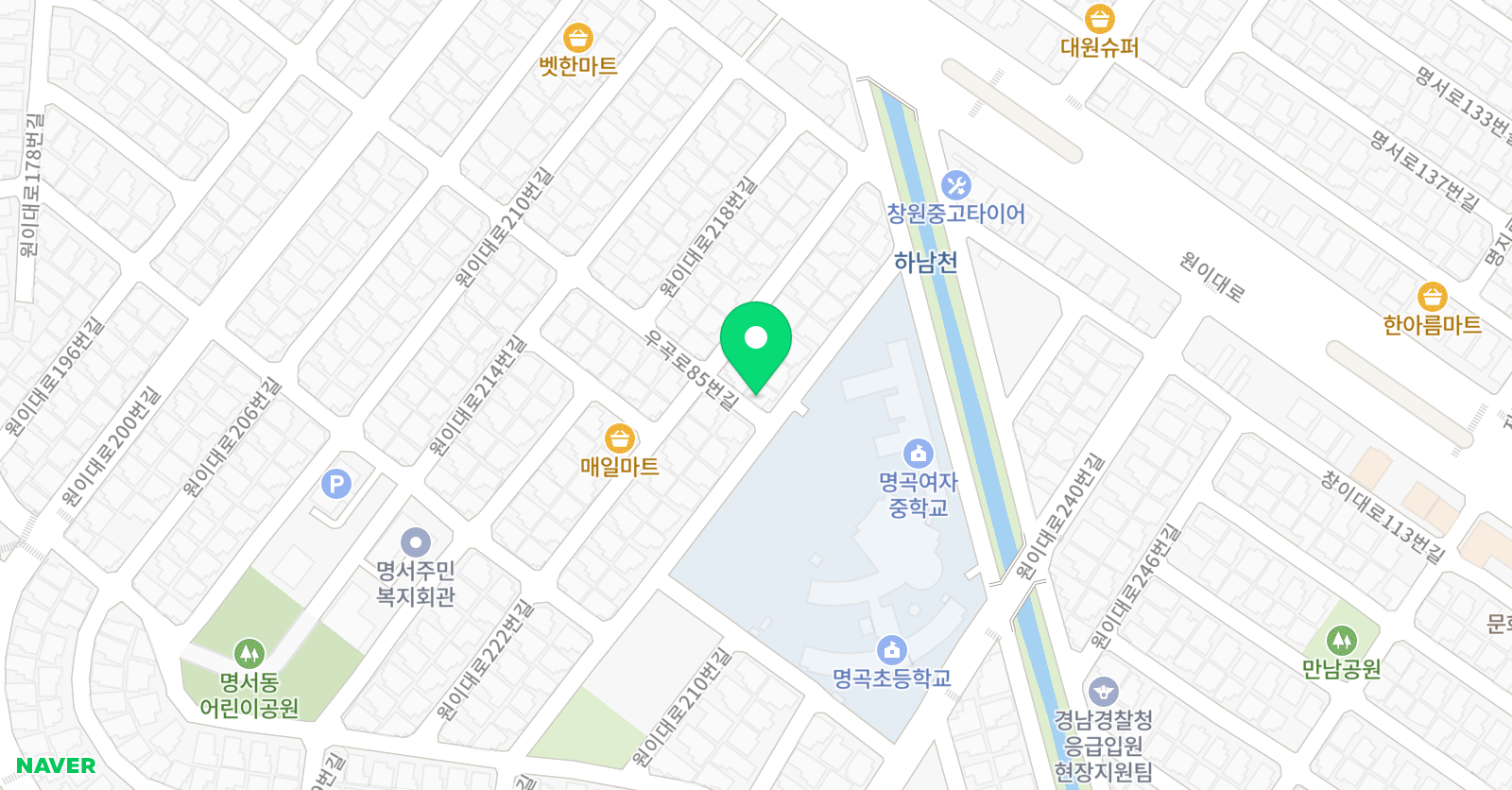 현 무태권도장 위치