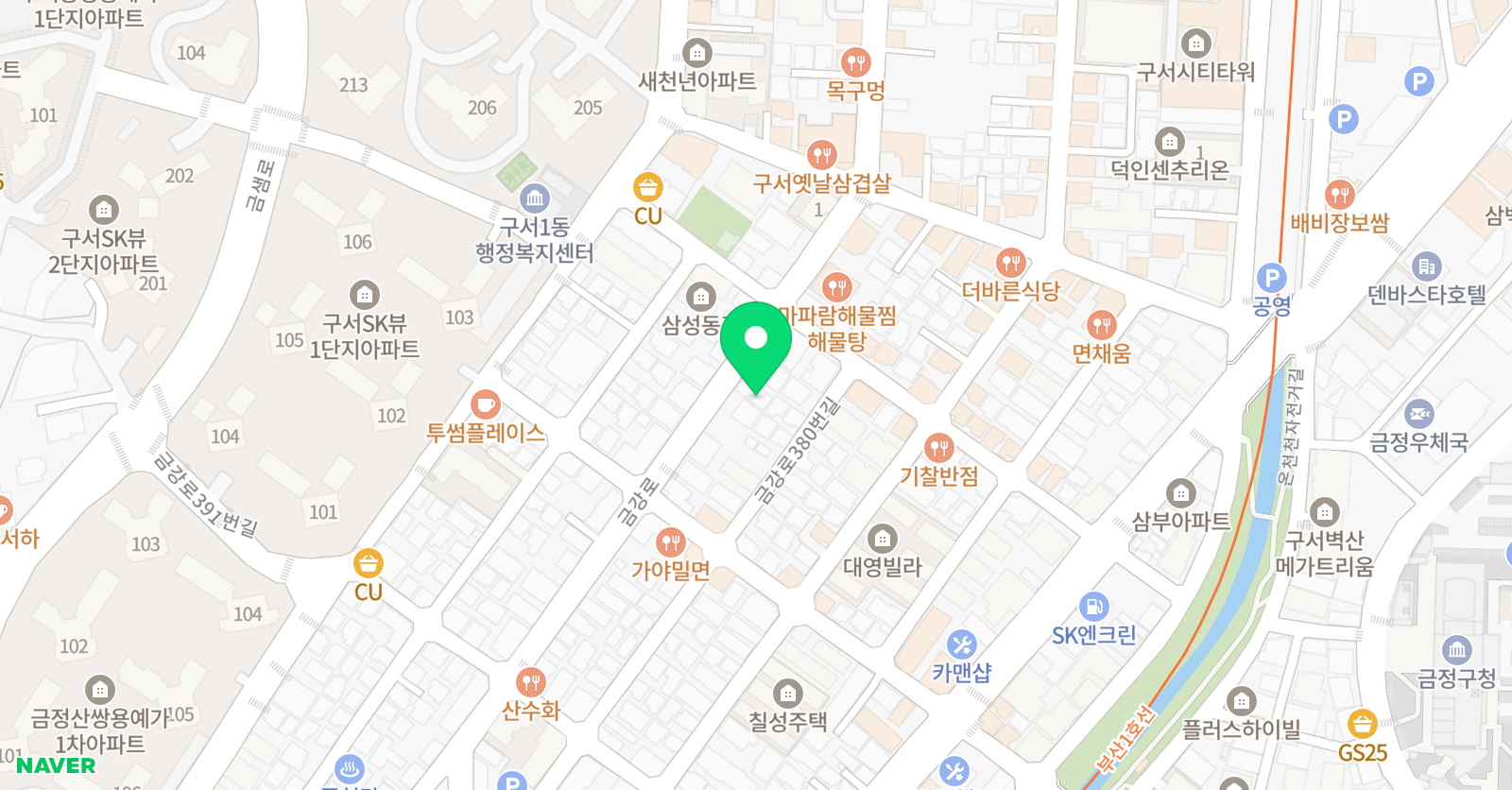 지혜의숲 금정구서센터 위치